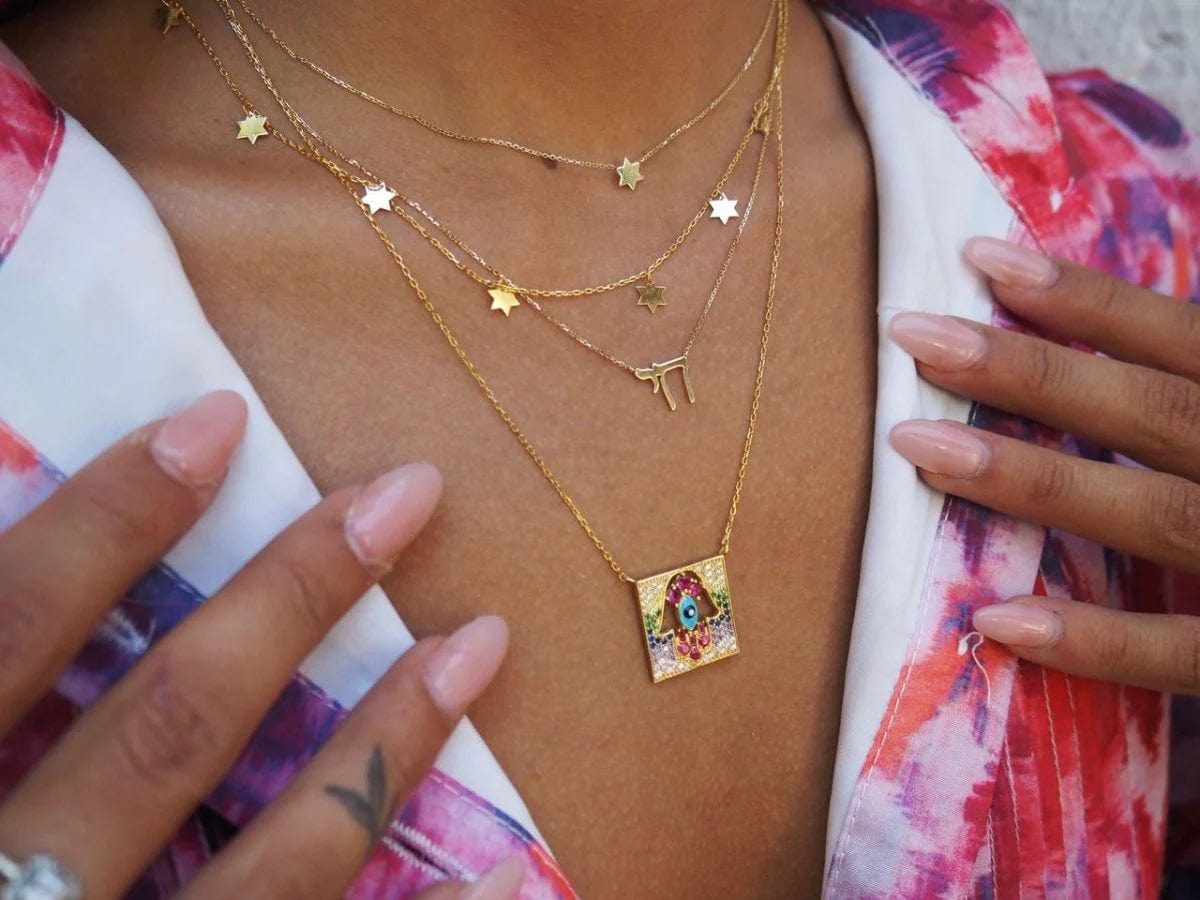 14k Gold Petite Star of David Necklace、mySite、topwebapps