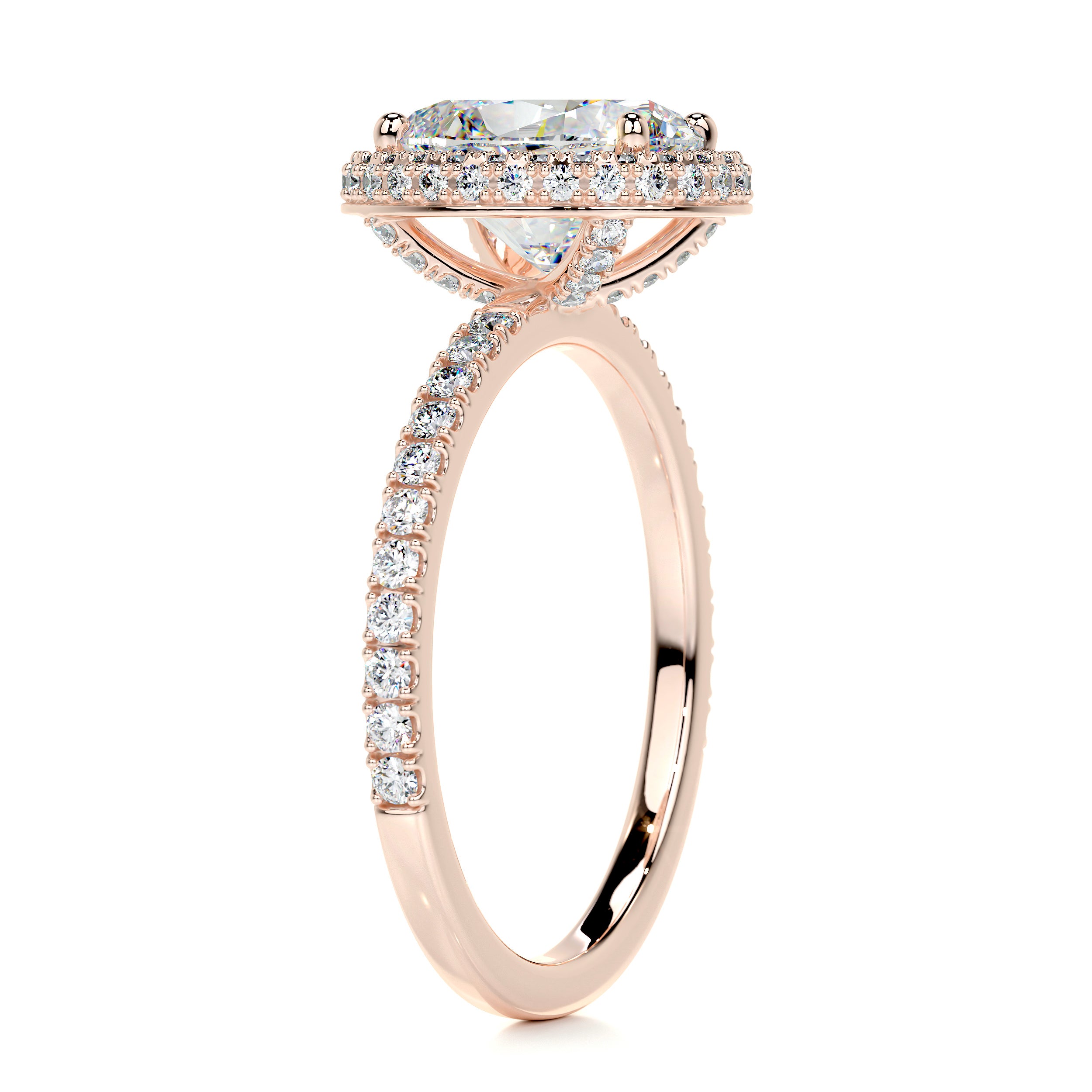 Parker Moissanite & Diamond Ring -14K Rose Gold、mySite、hinf8tx79
