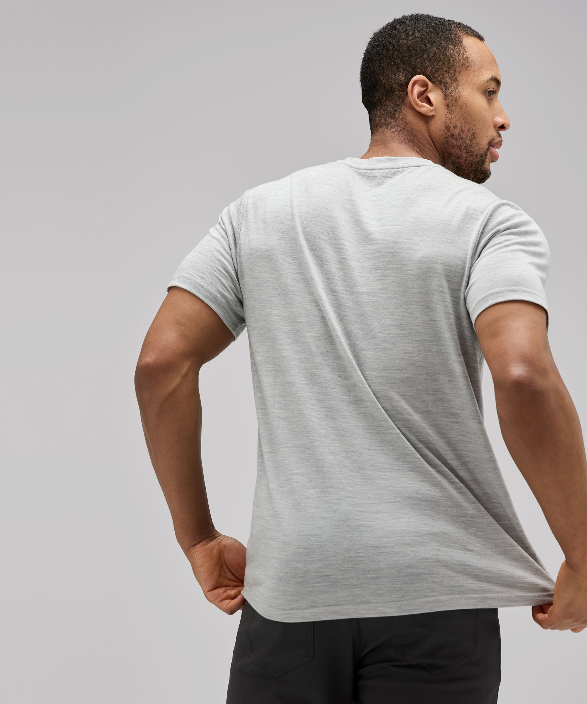 Men's Merino V-Neck T-Shirt、mySite、noshort