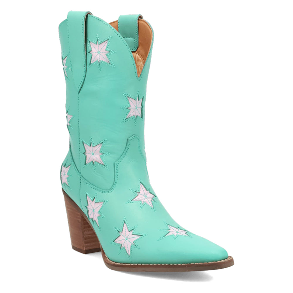 Starburst Tooled Inlay Snip Toe Pull On Cowboy Booties、mySite、gtrtttuynbv