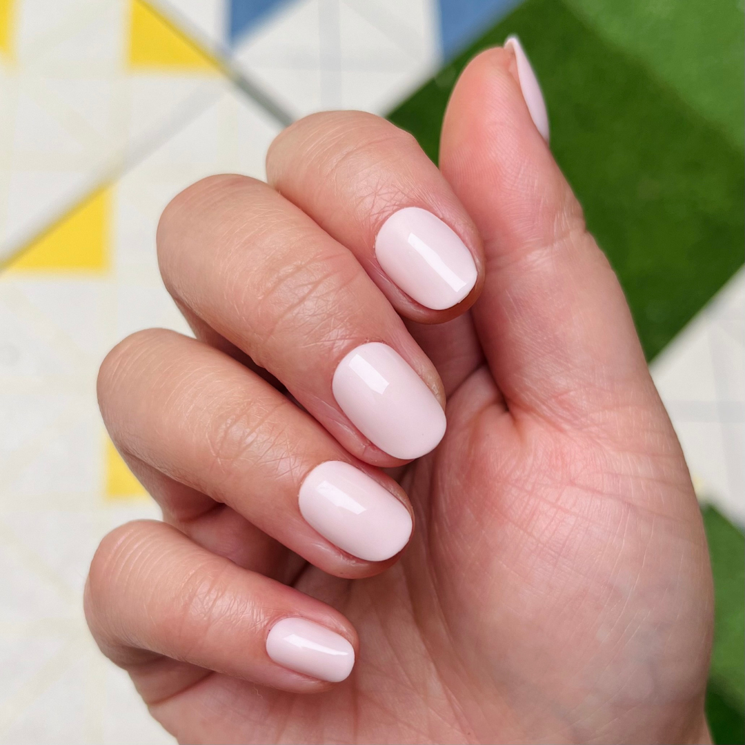 Brave Blush | Extra Short | Round - Tab Press-On、mySite、solidvoid