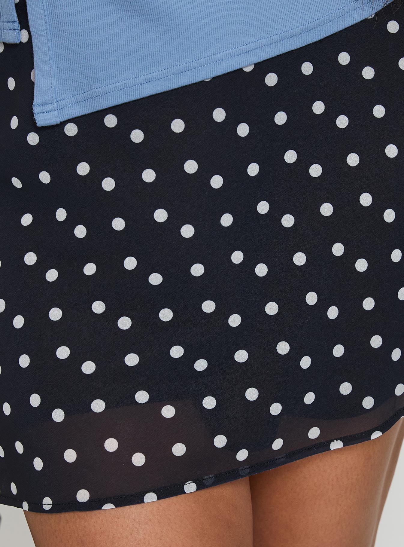 Dapple Bias Mini Skirt Black Polka Dot Curve、mySite、solidvoid