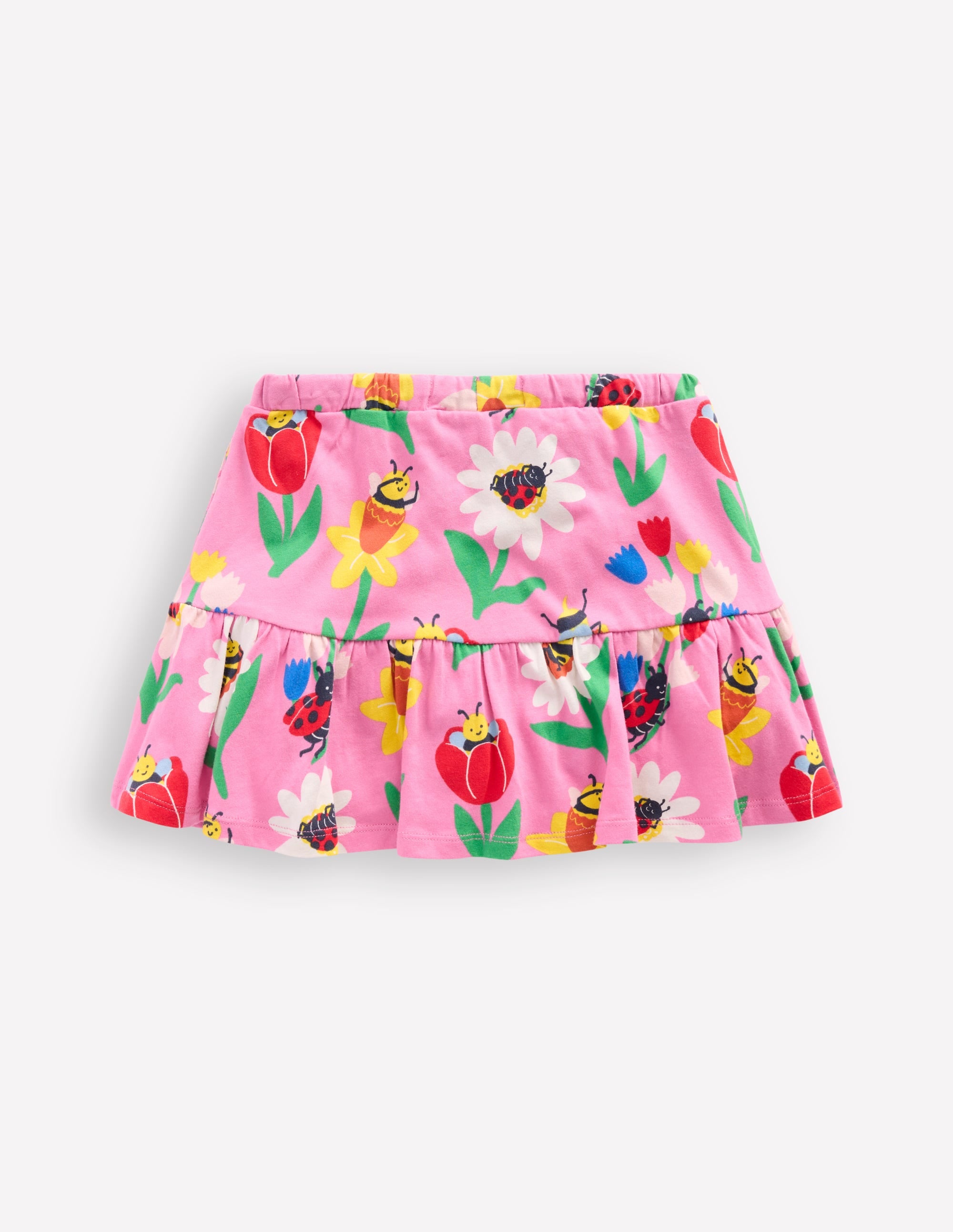 Tiered Jersey Skort-Sugared Lilac Spring Garden、mySite、ashleygrahame