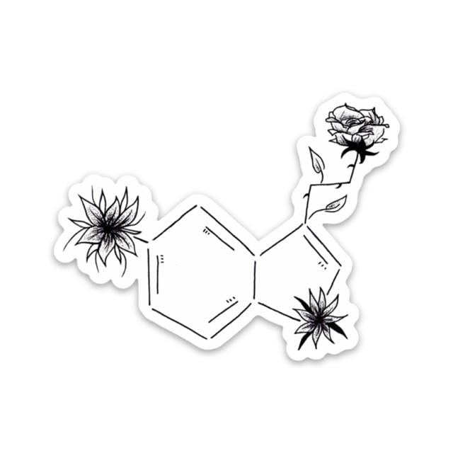  Black and White Serotonin Symbol、mySite、elrpsem3k