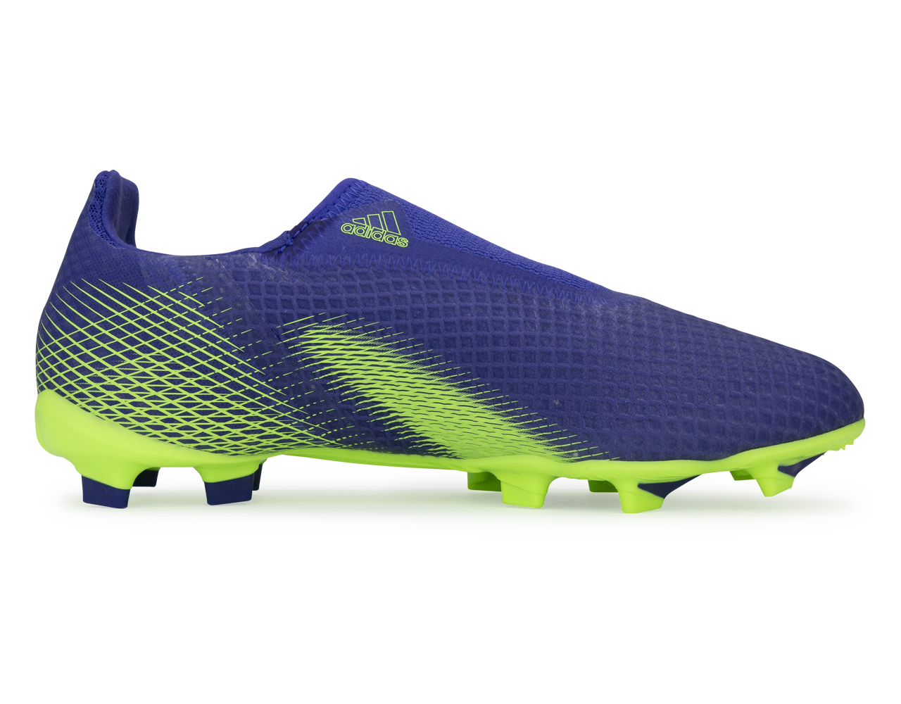 adidas Kids X Ghosted.3 Laceless FG Energy Ink/Signal Green、mySite、noshort