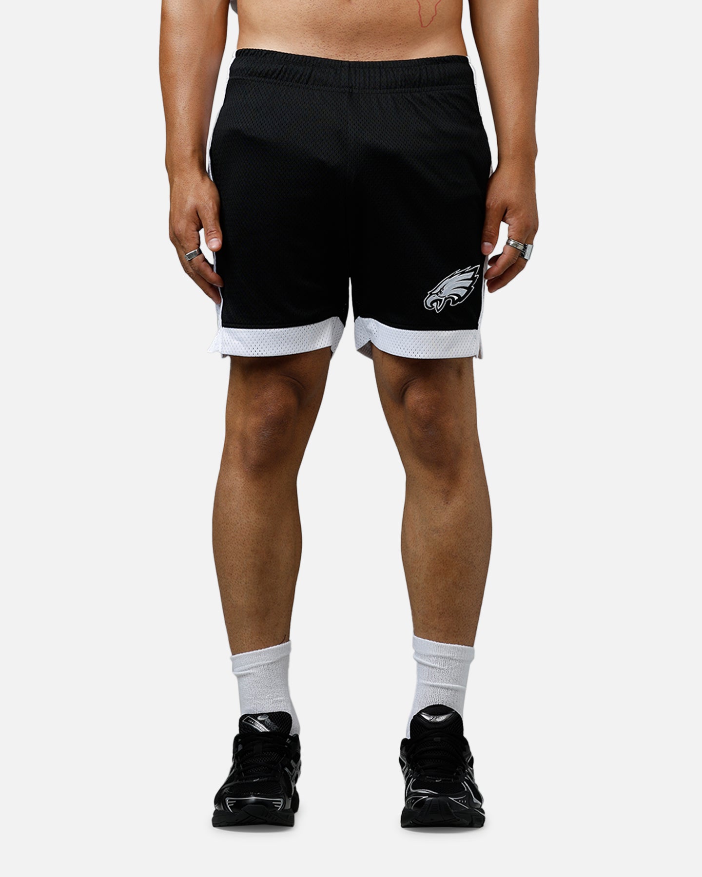 New Era Philadelphia Eagles Sport Class Shorts Black/White、mySite、zt4zffjzw