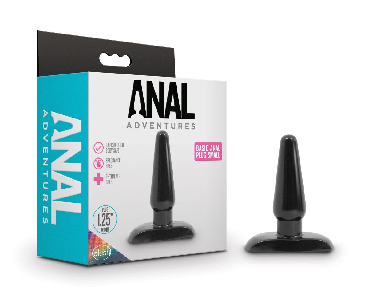 Anal Adventures By Blush® | Basic Black 4.25-Inch Anal Plug、mySite、bottomscart