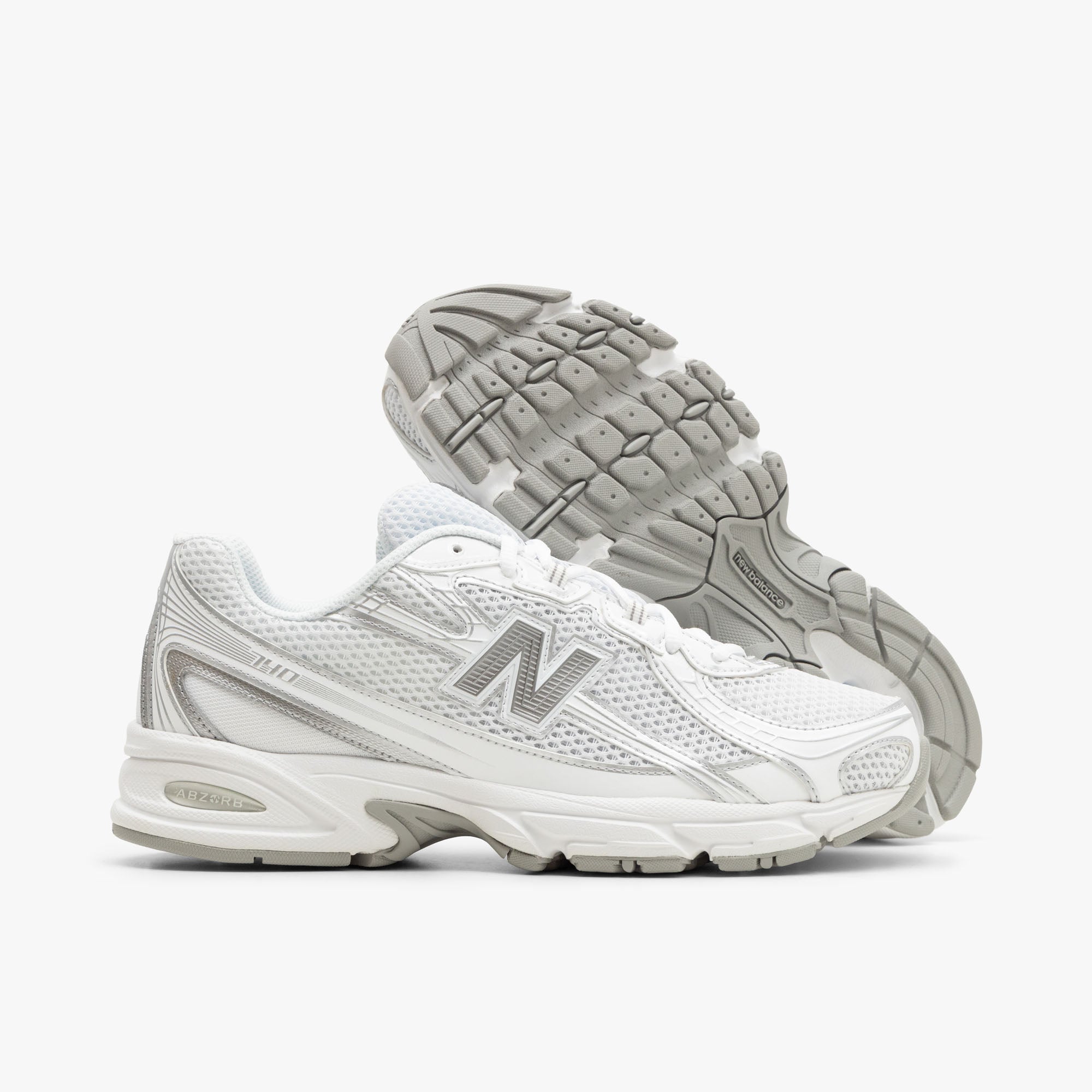  New Balance U740 / White / Silver Metallic、mySite、merchandisen