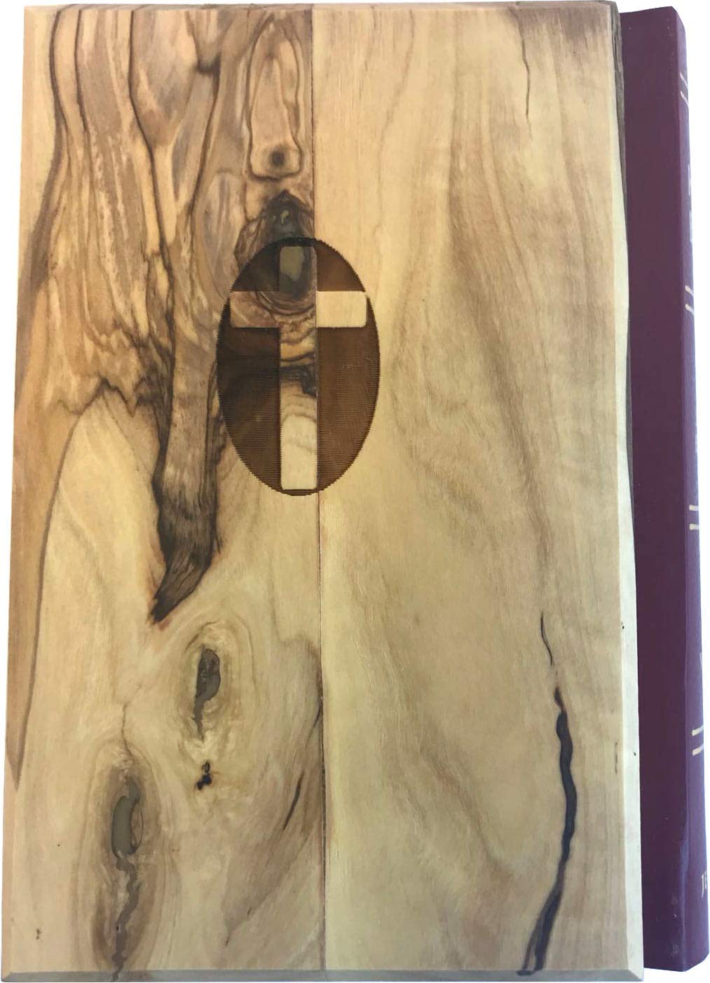  Jerusalem Bible, Olive Wood Cover carved with the Lord`s Prayer (English, 1094 pages)、mySite、elrpsem3k