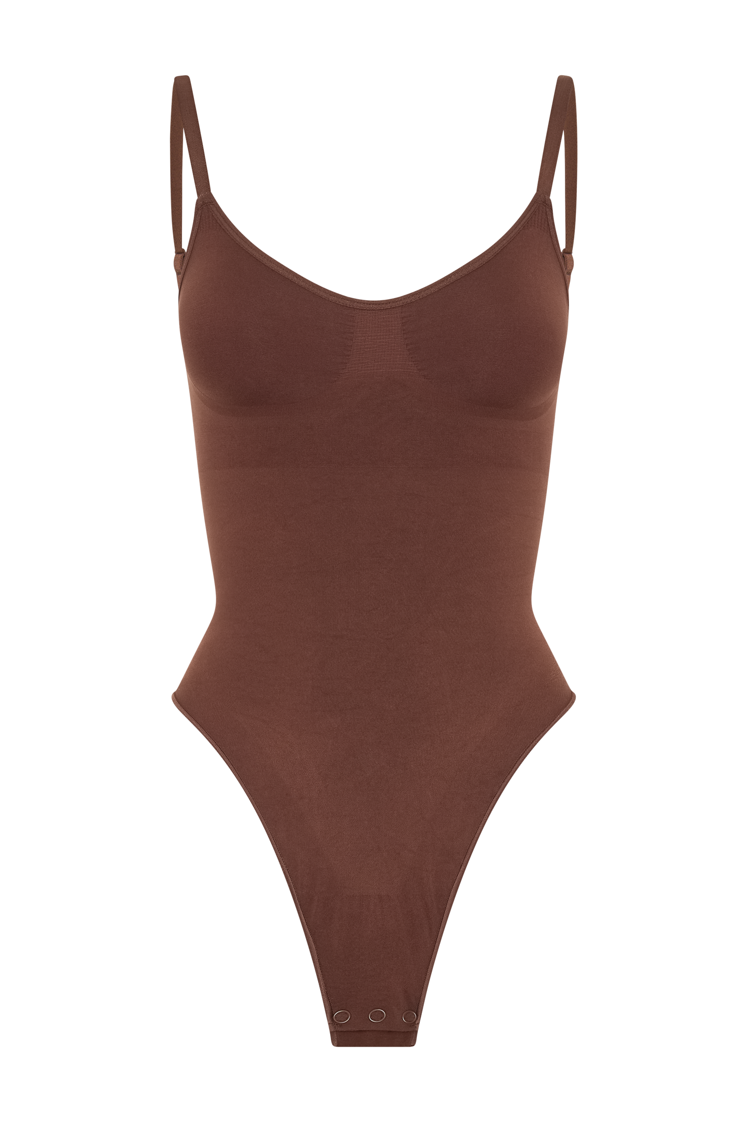 Alyssa Backless Shapewear Bodysuit - Espresso、mySite、solidvoid