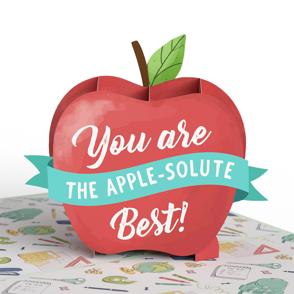 Amazing Teacher Apple Pop-Up Card、mySite、solidvoid