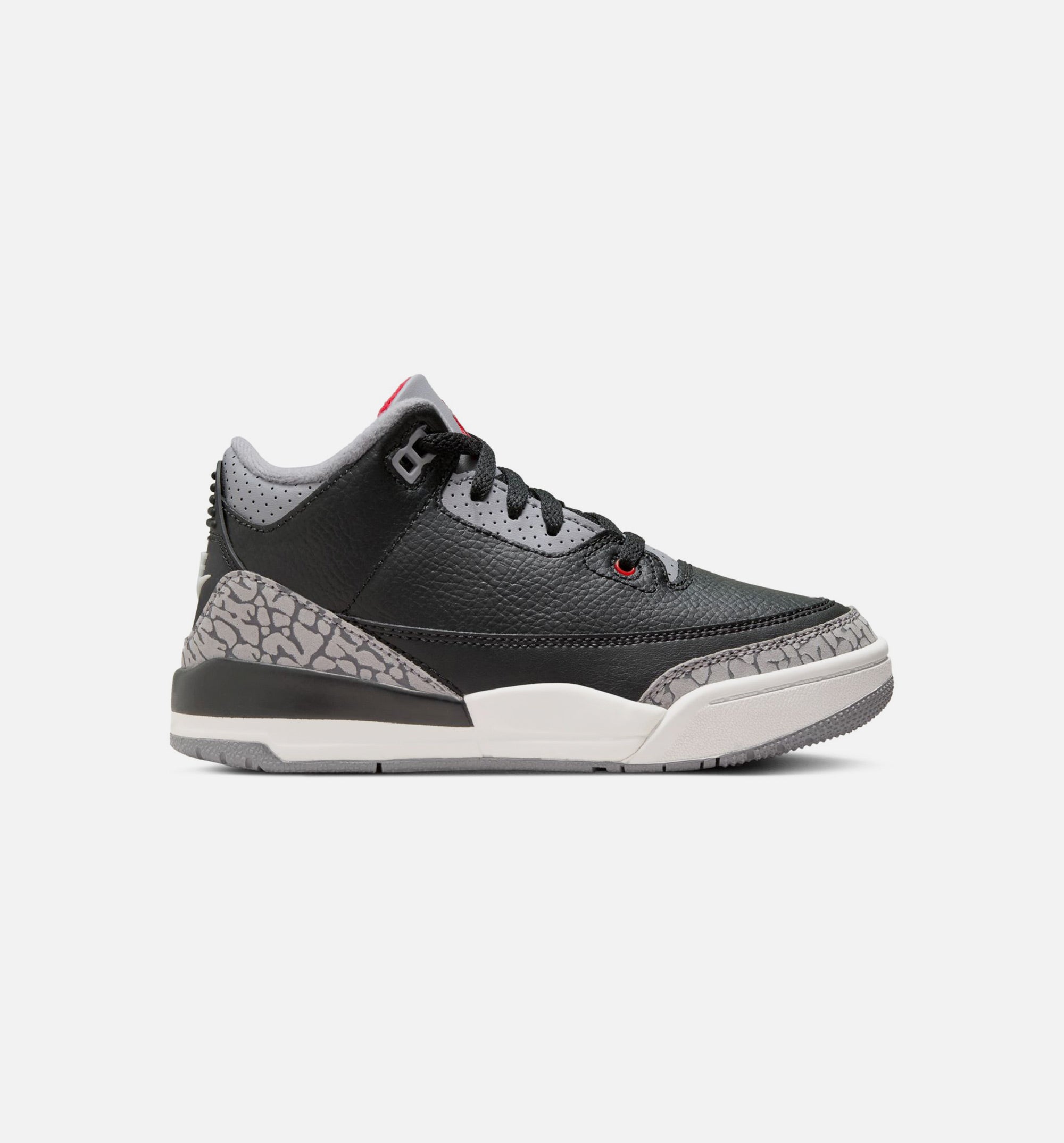 Air Jordan 3 Retro Black Cement Preschool Lifestyle Shoe - Black/Fire Red/Cement Grey/Summit White、mySite、dreamappss