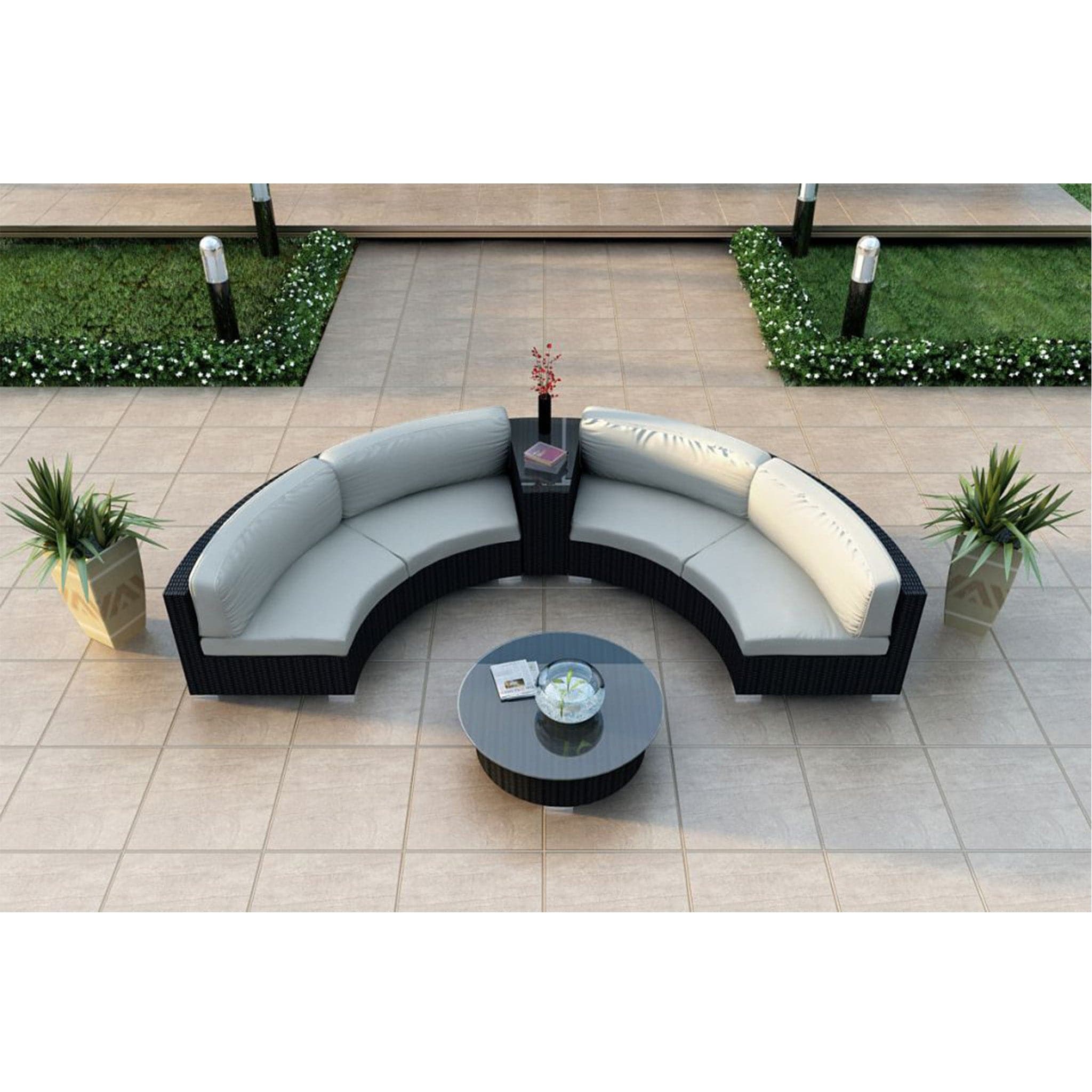 Urbana 4 Piece Curve Sectional Set、mySite、neckold