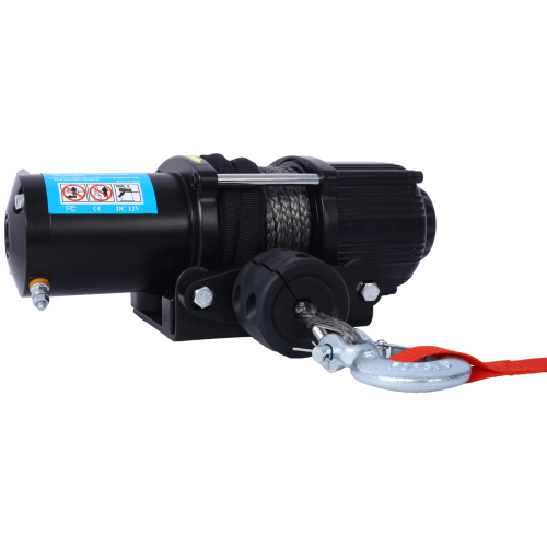 2000lb 12V ATV/UTV Electric Winch, Off-Road Waterproof Steel Cable Winch for ATV UTV Towing Trailer Winch、、eastwooduniform