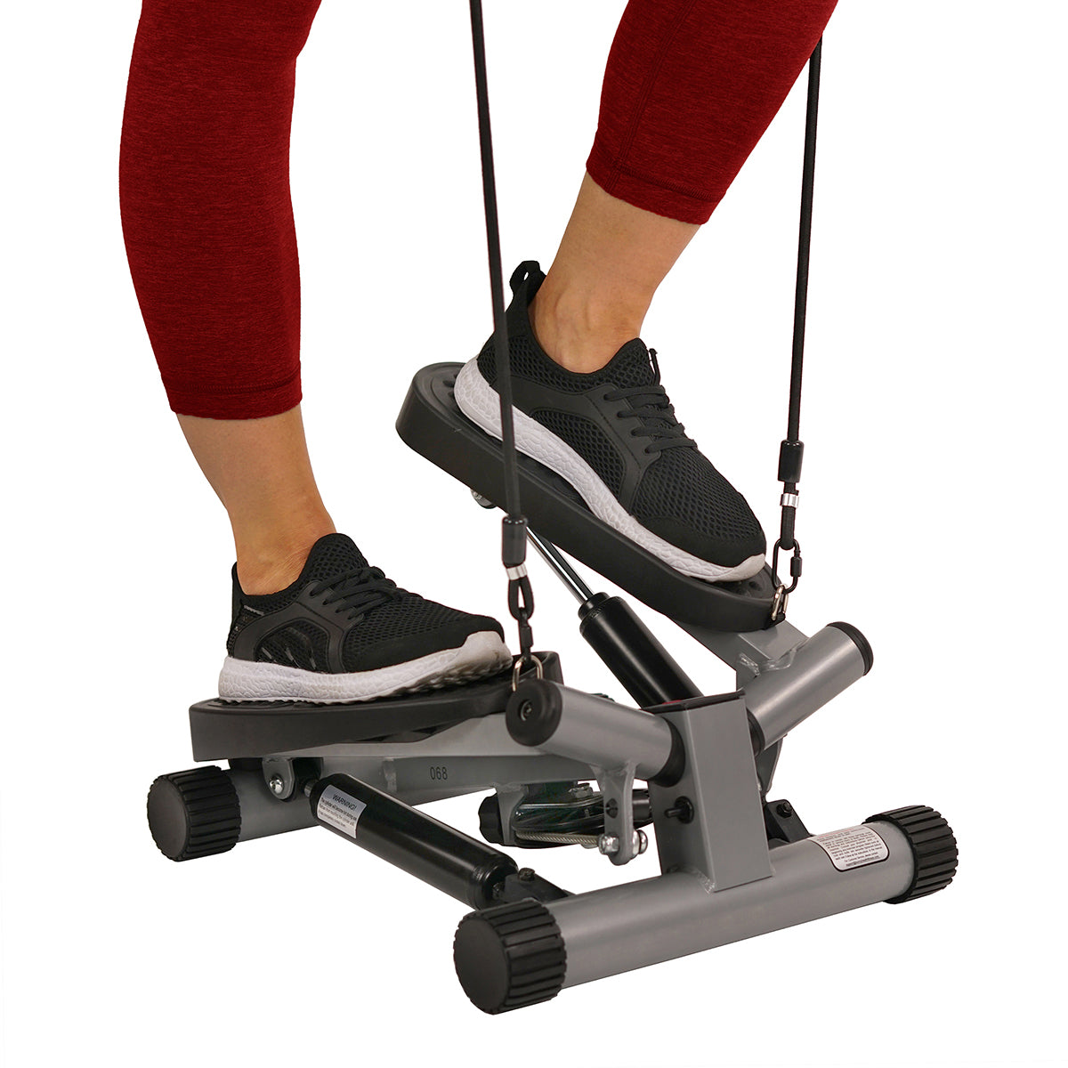  Twisting Stair Stepper Step Machine w/ Resistance Bands and LCD Monitor、mySite、ghnorth