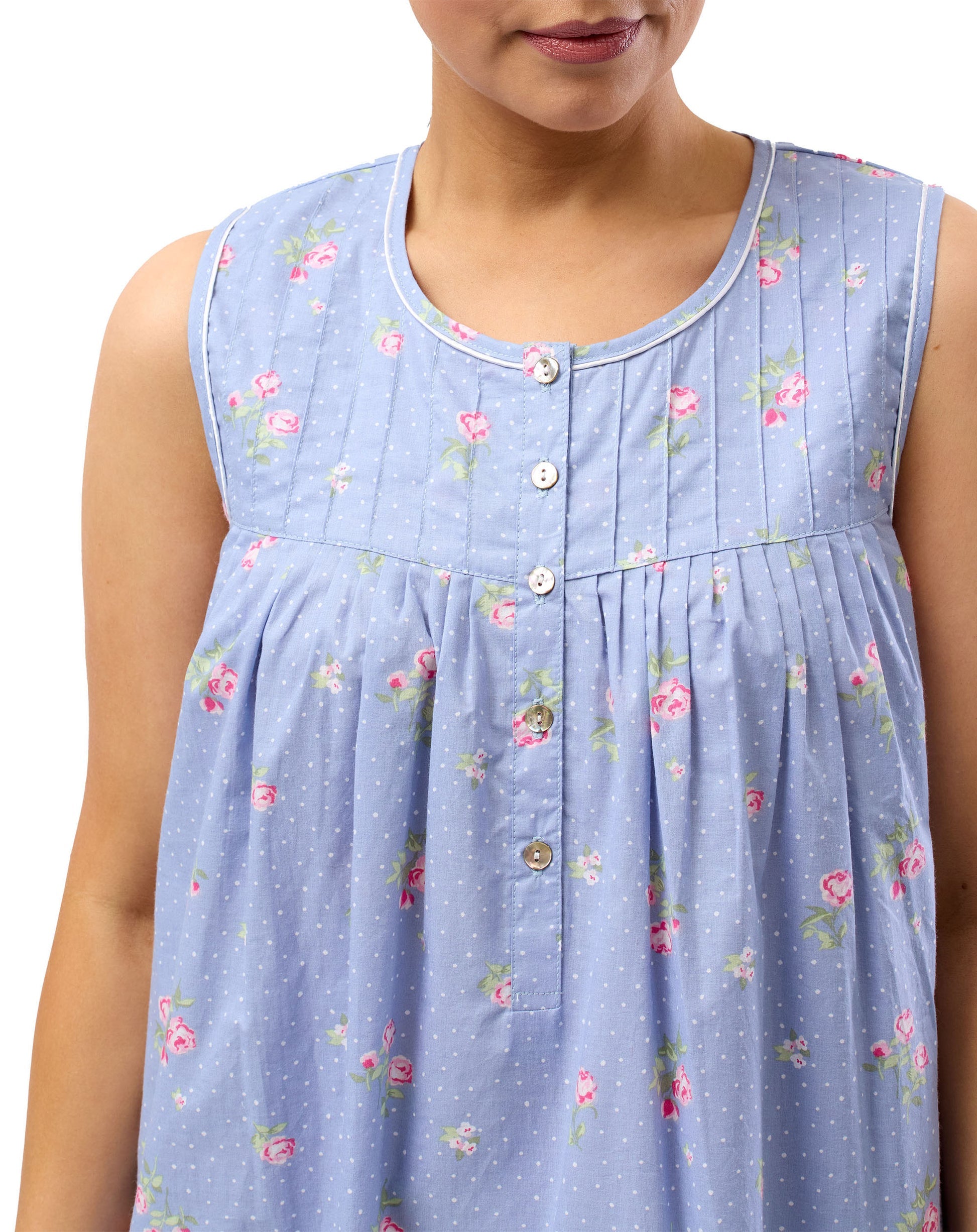  Floral Spot Sleeveless Nightie、mySite、justintrudeaud