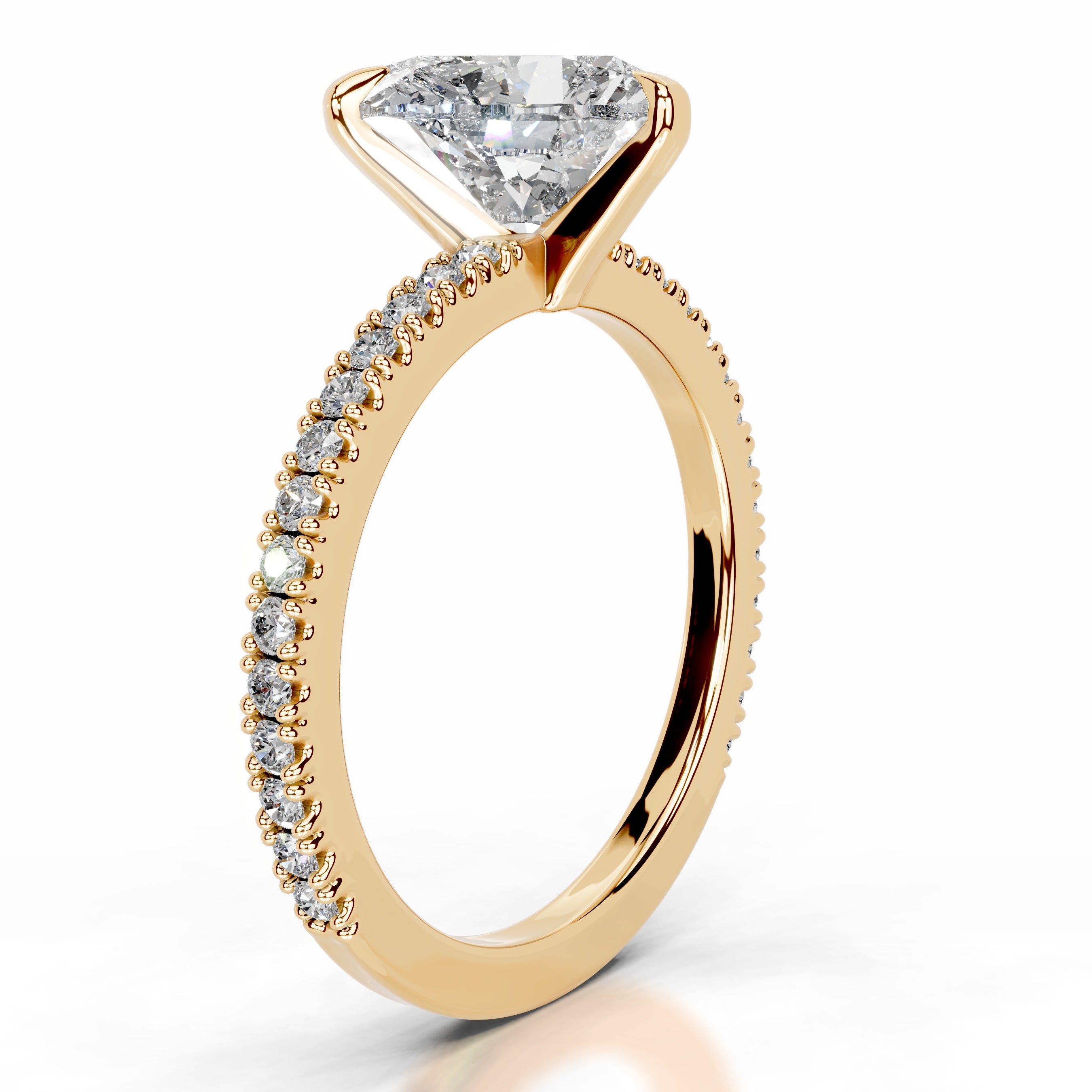Luisana Diamond Engagement Ring - 18K Yellow Gold、mySite、hinf8tx79