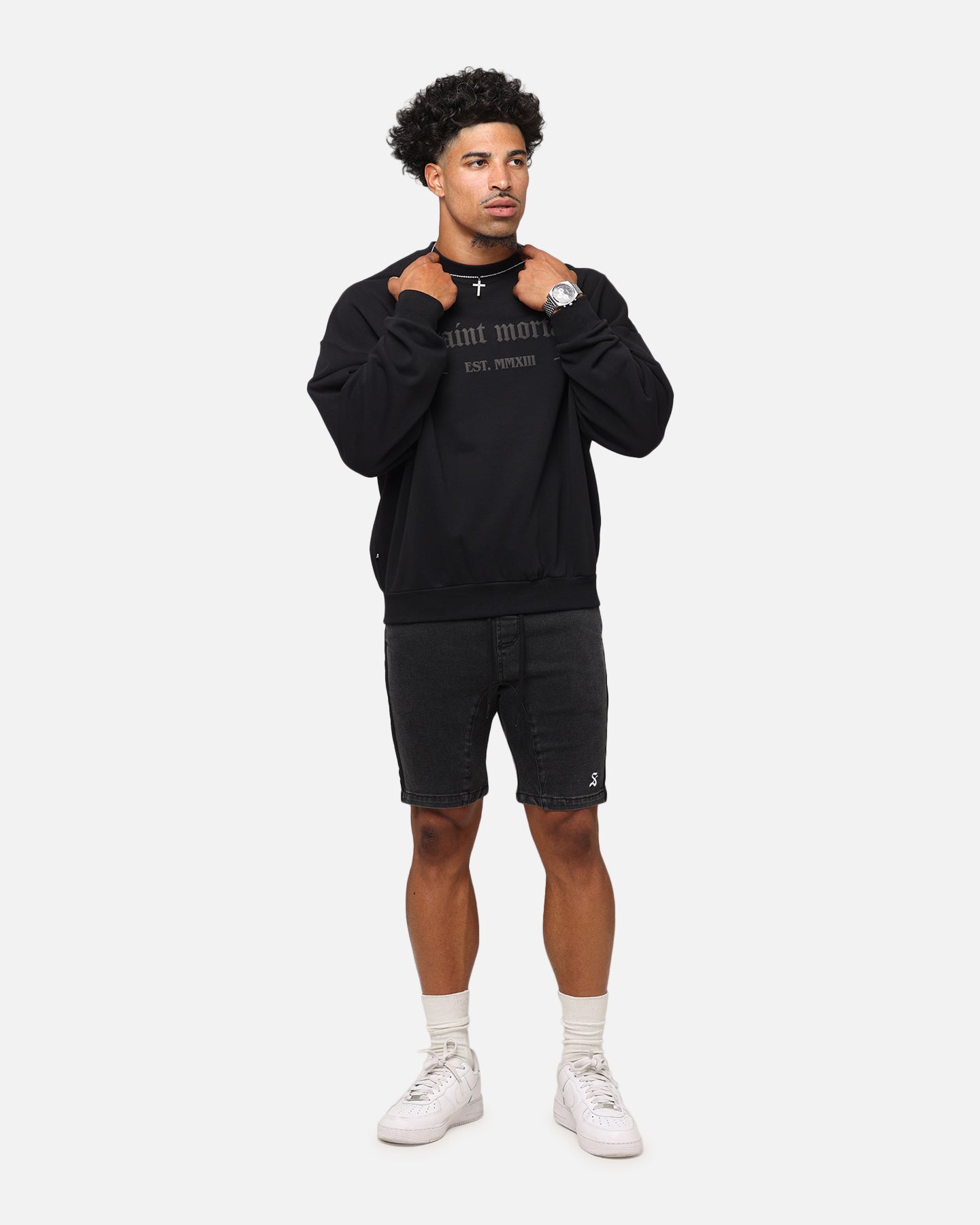 Saint Morta Repentant Heart Crewneck Black、mySite、zt4zffjzw