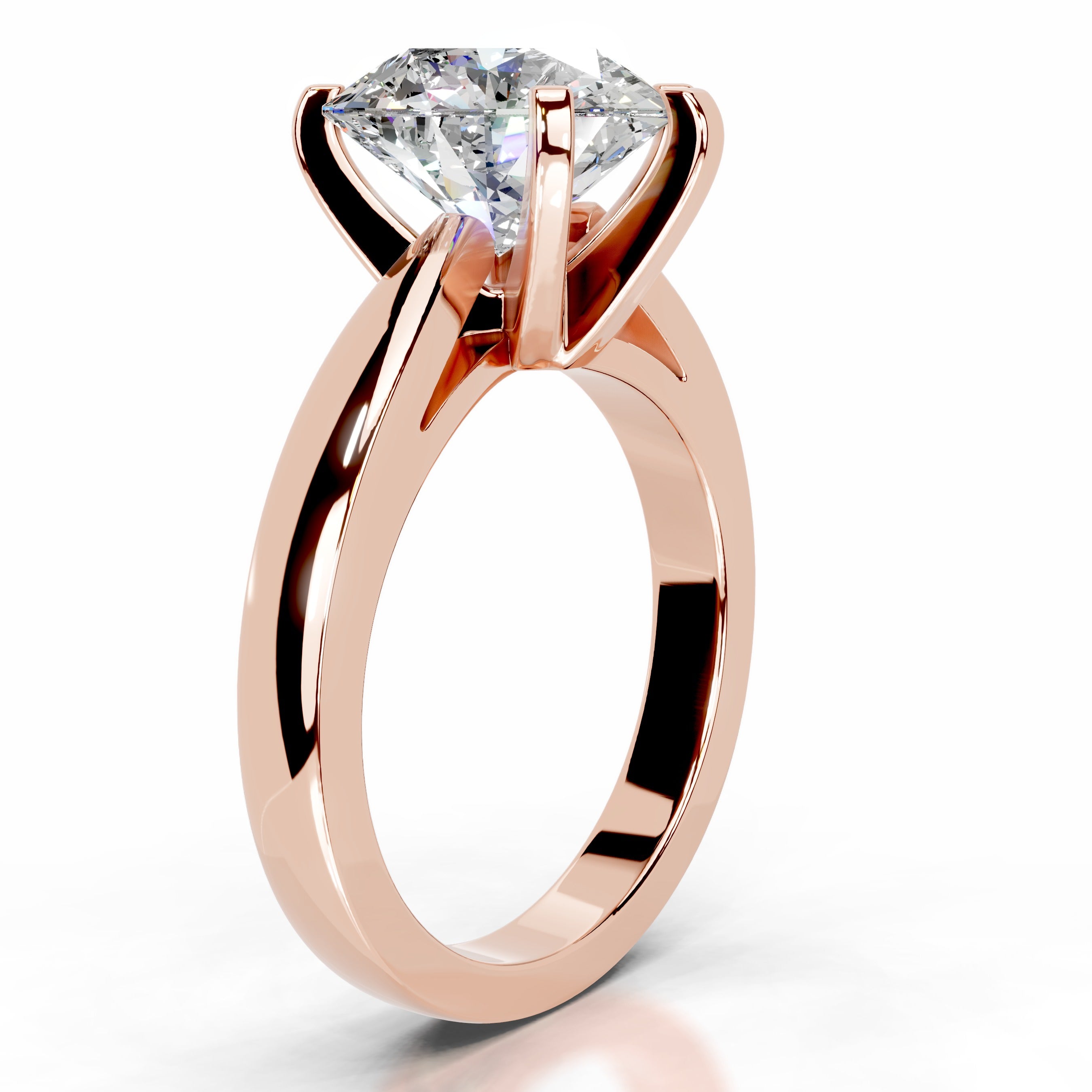 Diana Moissanite Ring - 14K Rose Gold、mySite、hinf8tx79