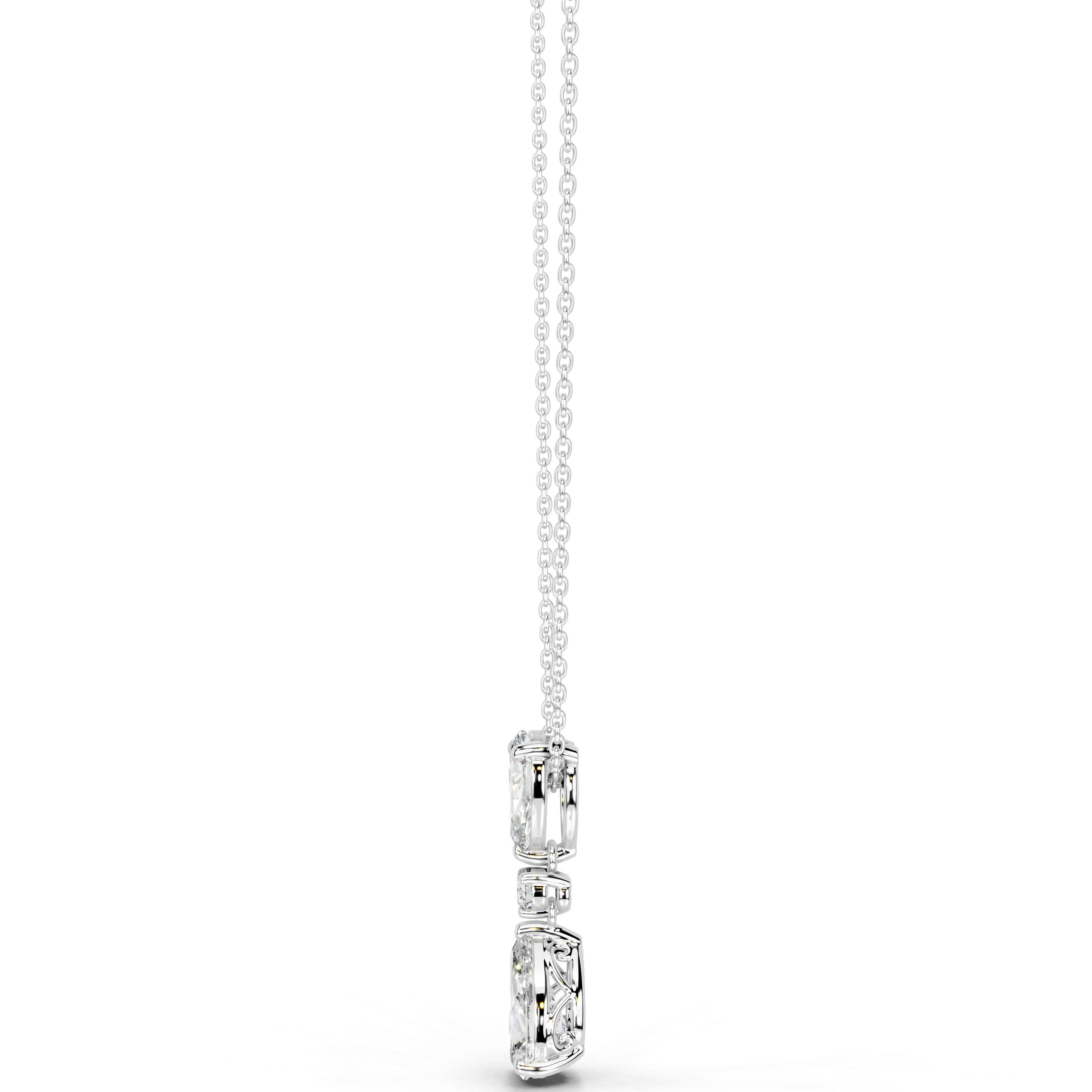 Desiree Diamond Pendant - 18K White Gold、mySite、hinf8tx79