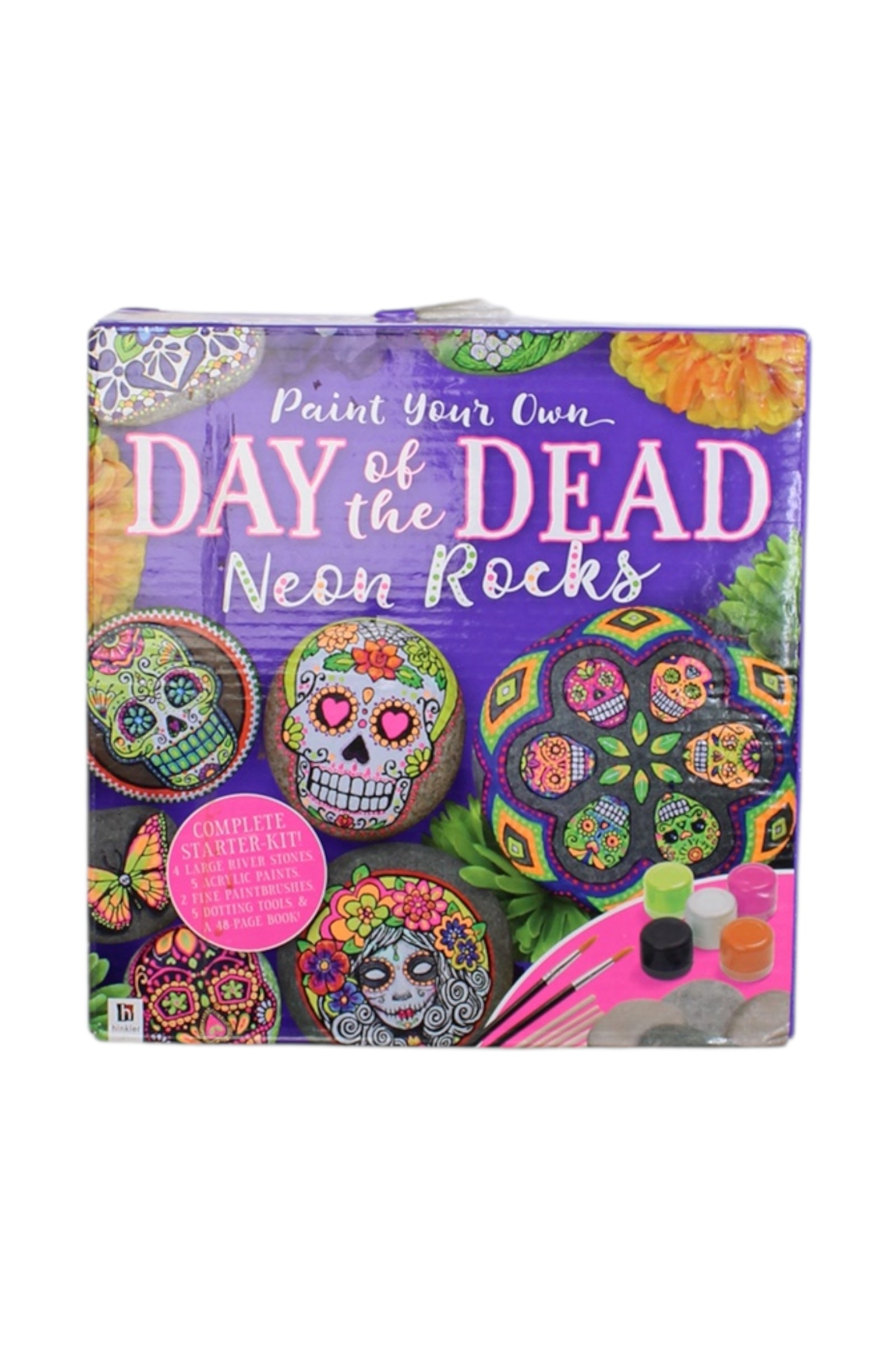 Hinkler Day Of The Dead Neon Rocks Craft Kit O/S、mySite、g9winljtr
