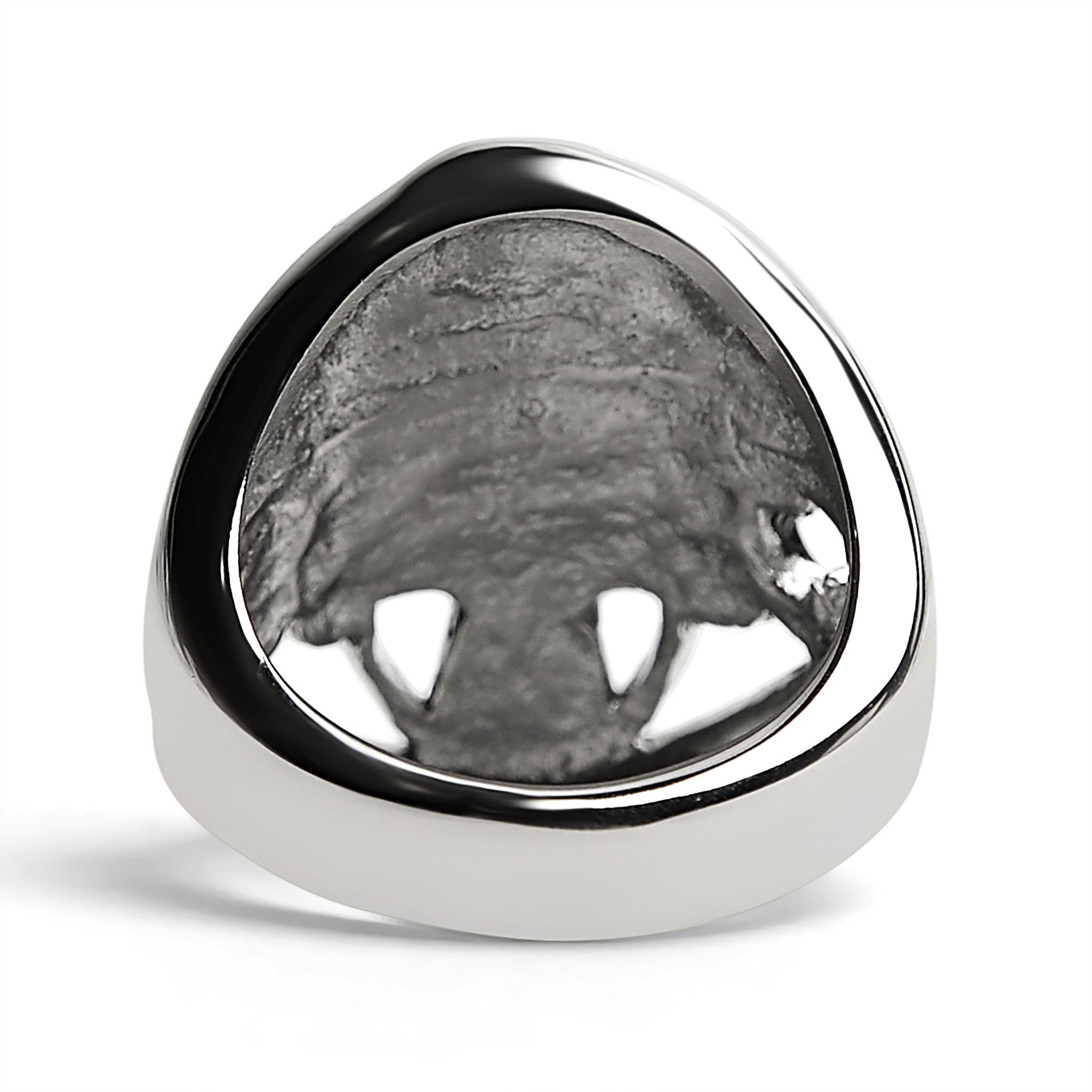 Detailed Eye Patch Skull With Skull Hat Stainless Steel Ring / SCR4028、mySite、dreamappss