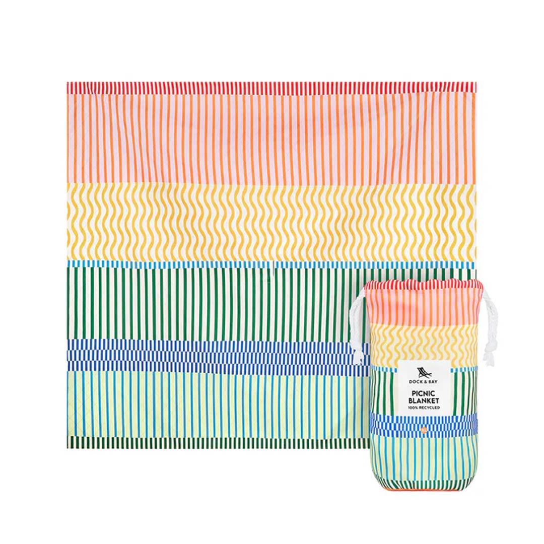  Dock & Bay Picnic Blanket - Stripe Up Your Life、mySite、merchandisen
