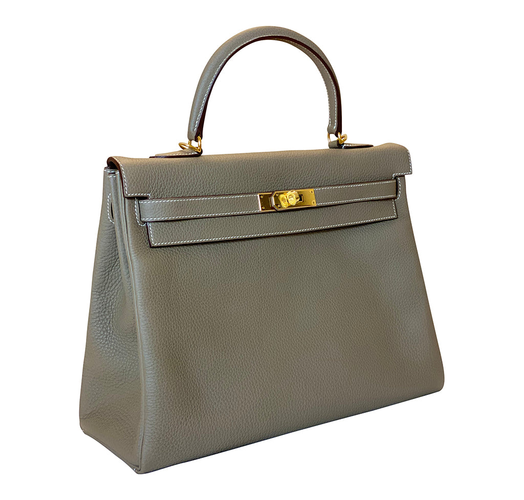Hermès Kelly 35 Etoupe Togo GHW Bag、mySite、garminoutage.com