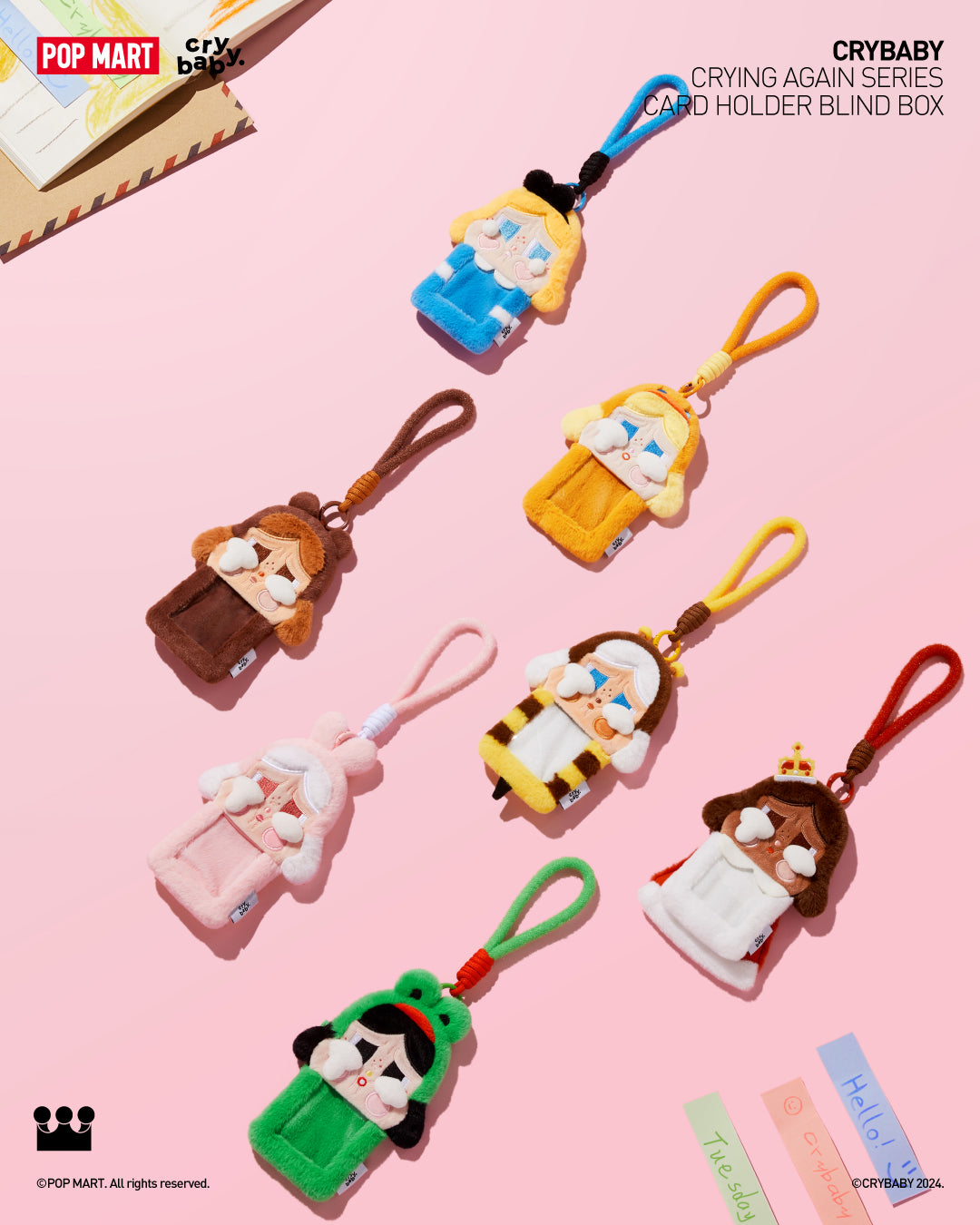  POP MART CRYBABY Crying Again Series-Card Holder Blind Box、mySite、greenlandpopulation