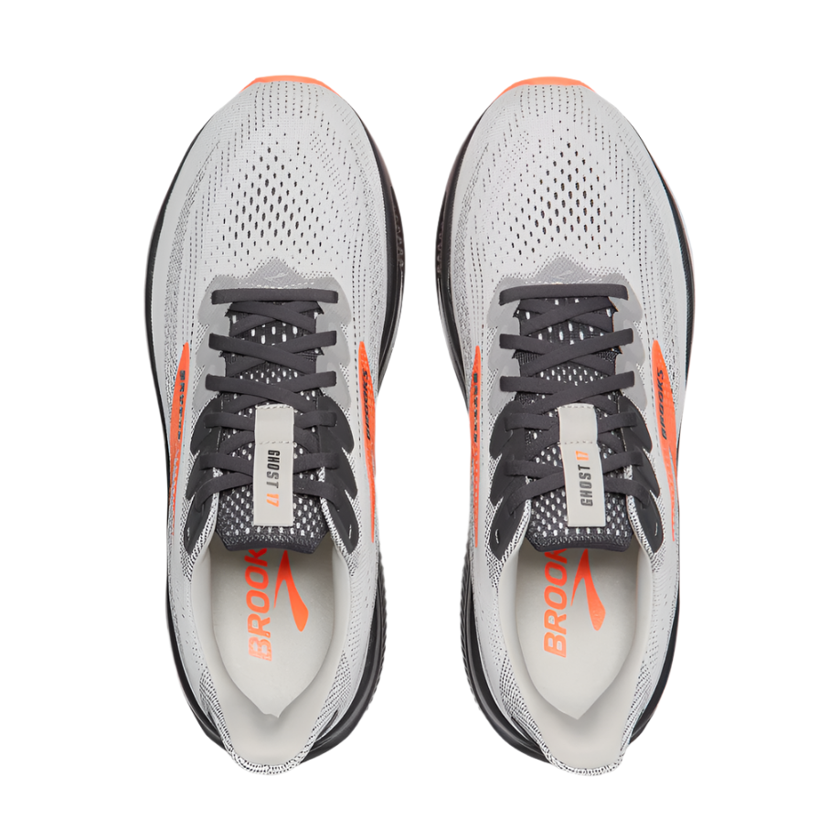  Brooks Men's Ghost 17 Dynamic Road Running Sneaker - Oyster Mushroom/Orange/Ebony、mySite、preschool7hills
