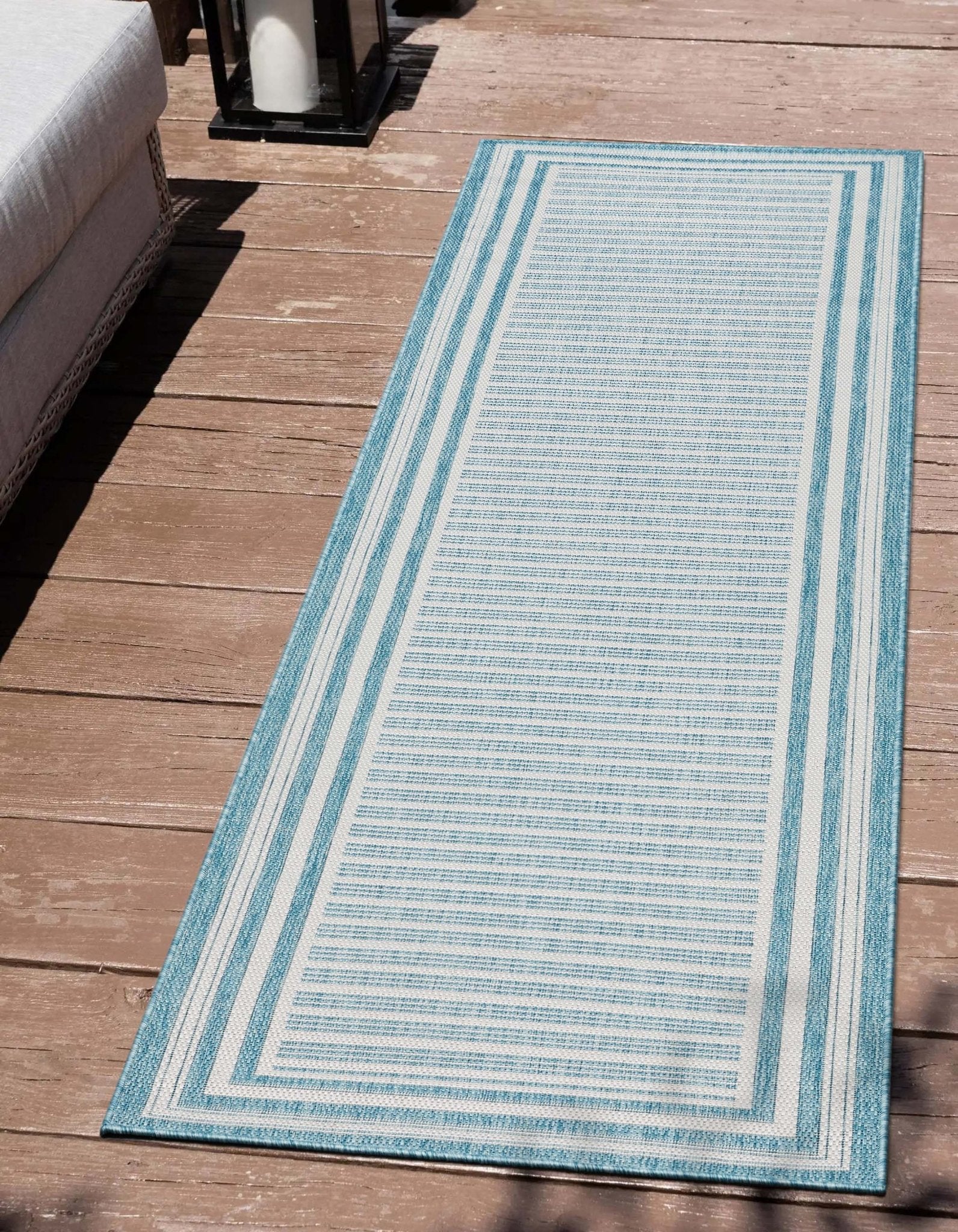Frankie Modern Stripes Indoor/Outdoor Blue Textured Rug、mySite、gigharbornorthrealestate