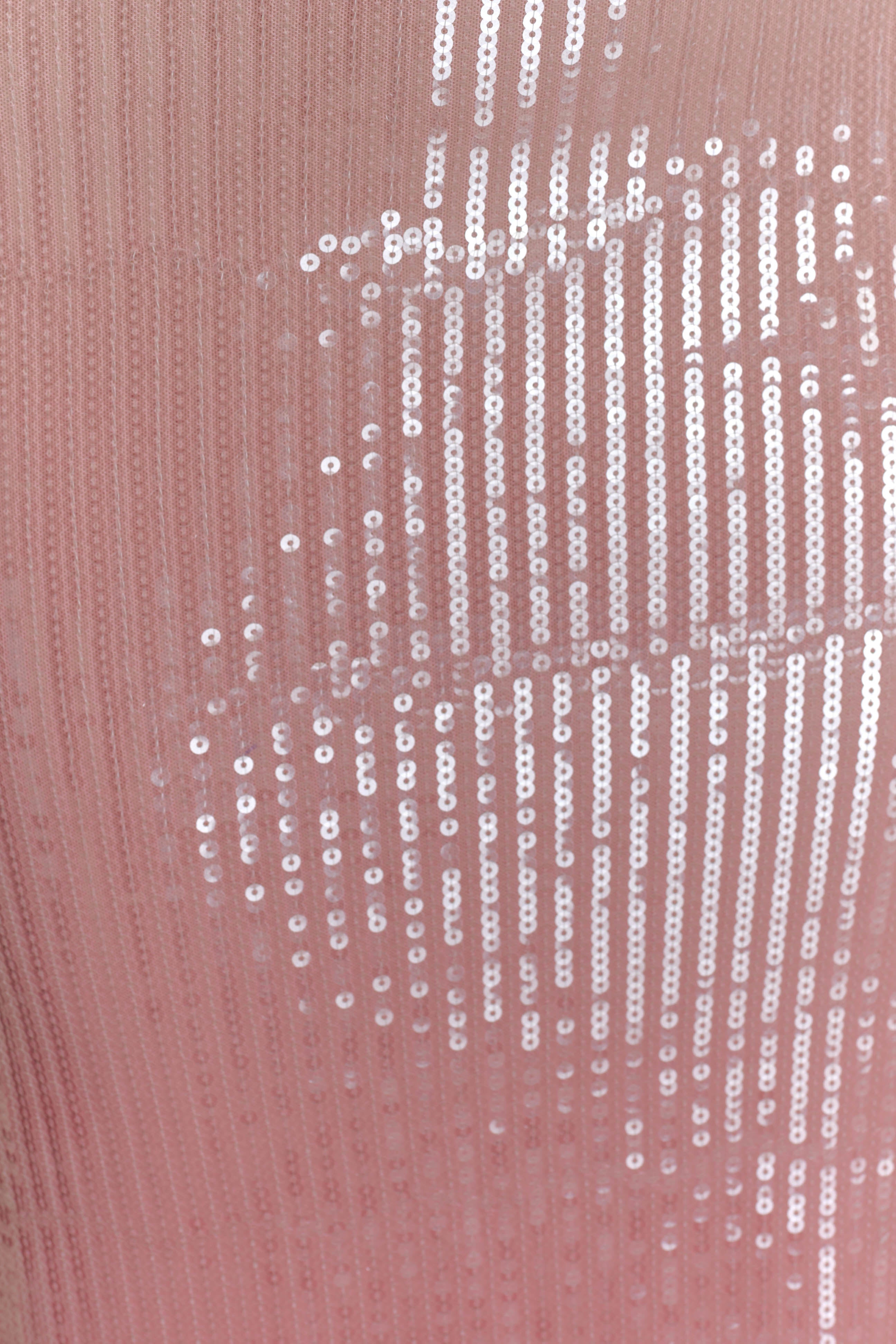 Miranda Strapless Sequin Maxi Dress - Ombre Pink、mySite、solidvoid