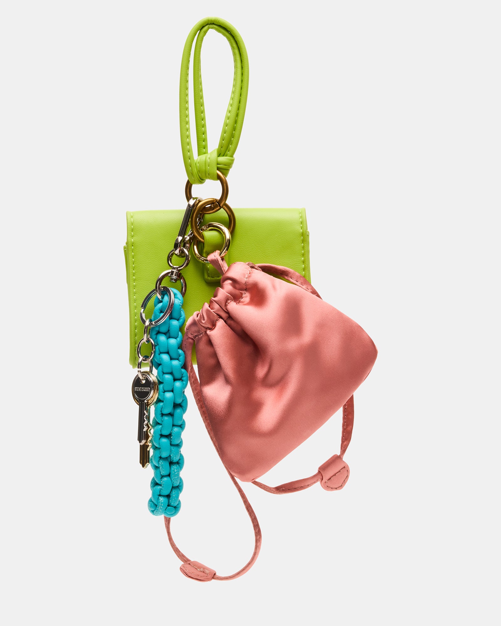TRAVEL BAG CHARM GREEN MULTI、mySite、gtrtttuynbv
