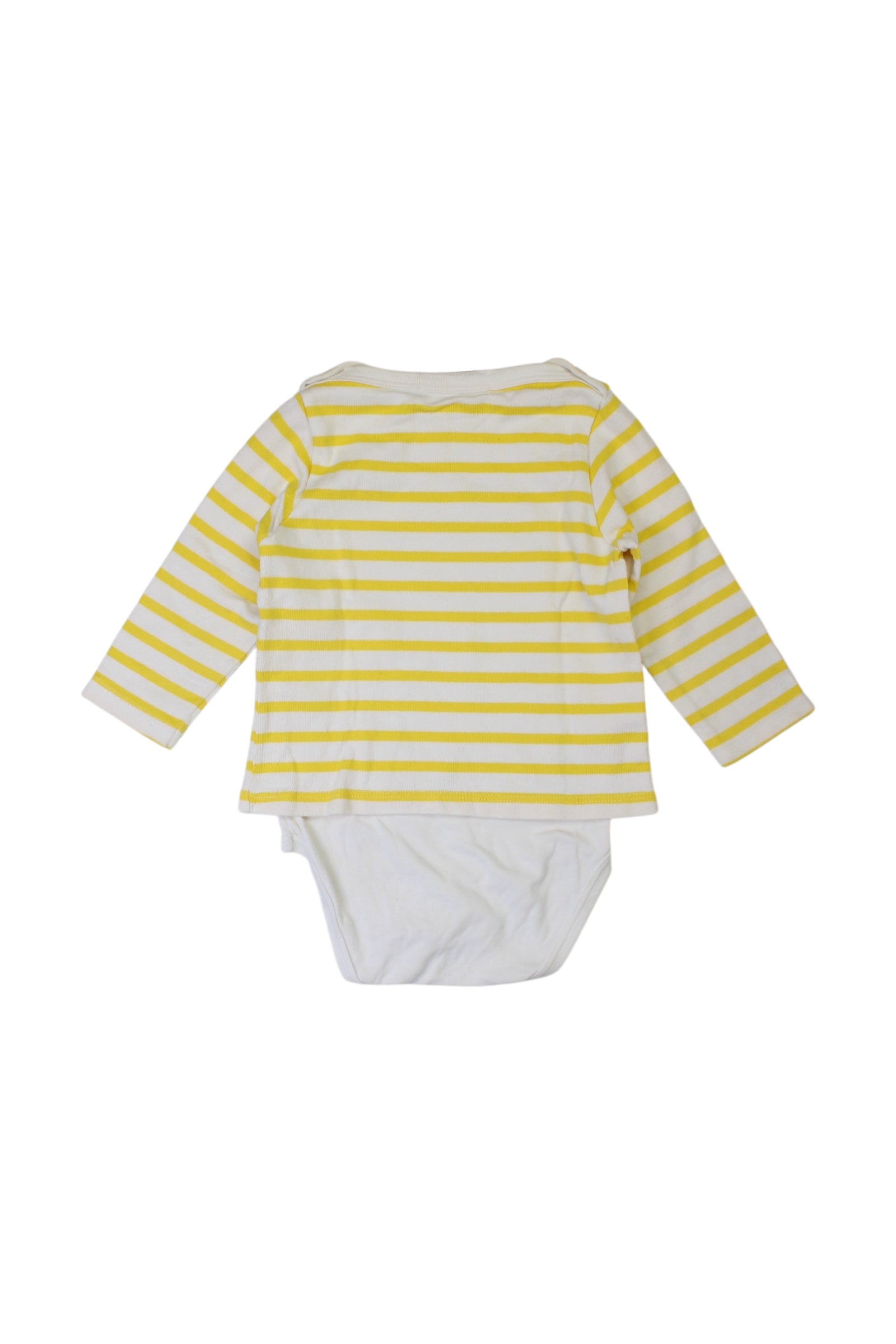 Petit Bateau Striped Long Sleeve Bodysuit 12-18M、mySite、g9winljtr