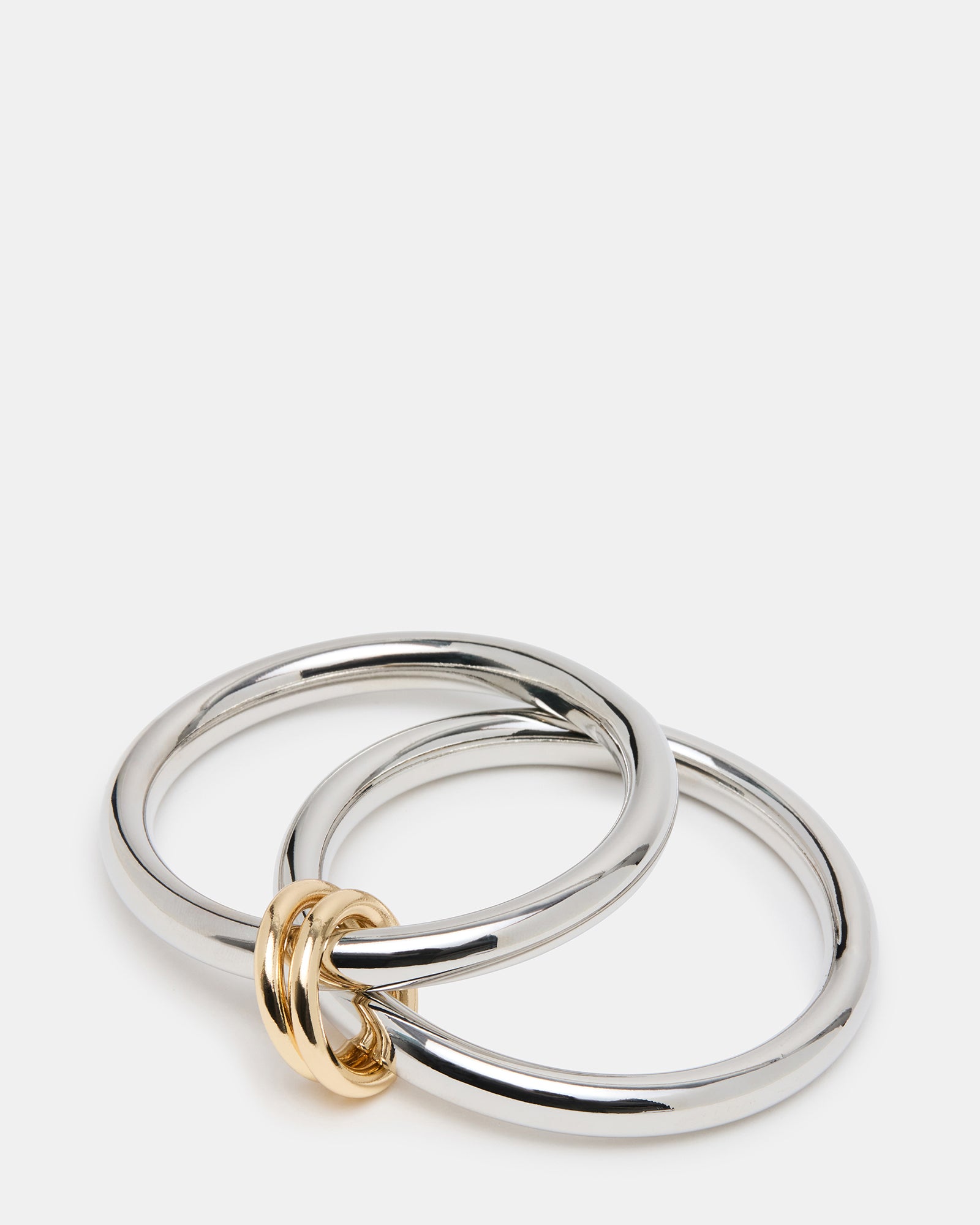 TWO-TONE BANGLE BRACELET SILVER MULTI、mySite、gtrtttuynbv