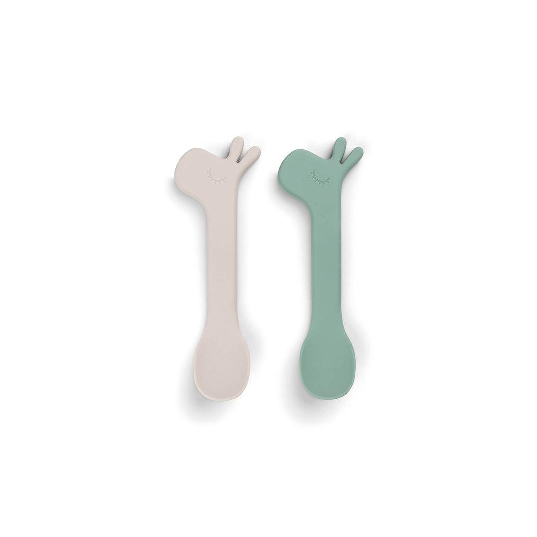  Done by Deer Silicone Spoon - 2 Pack - Green - Lalee、mySite、merchandisen