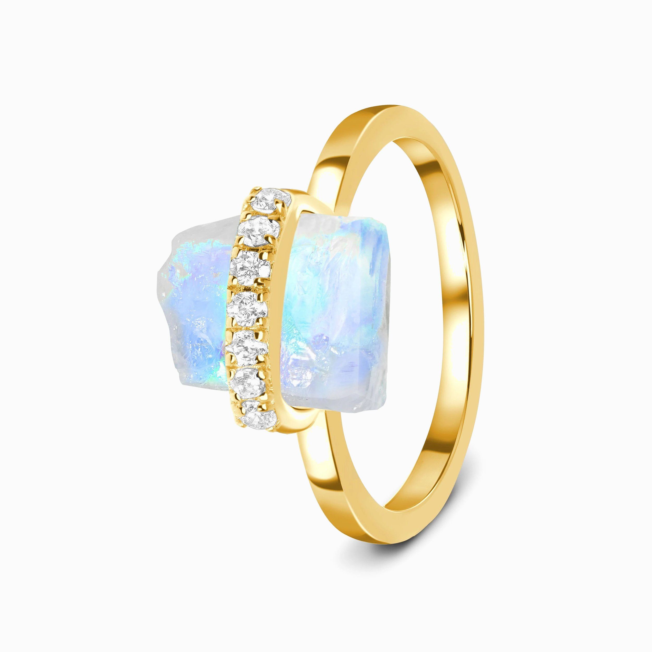 Raw Crystal Ring - Sassy Moonstone、mySite、hinf8tx79