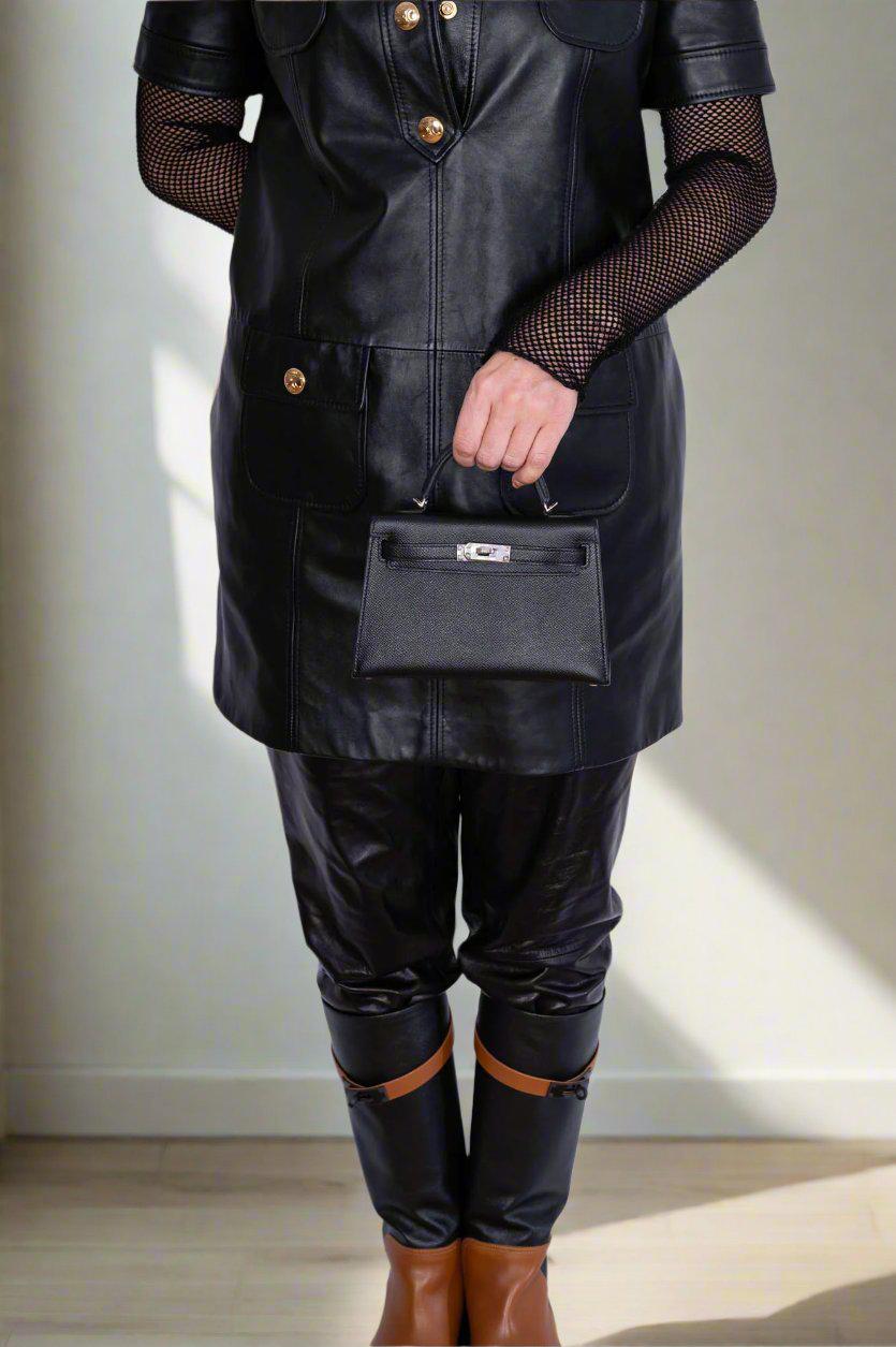 Hermès Kelly 20 Mini II Sellier Black Epsom Palladium、mySite、garminoutage.com