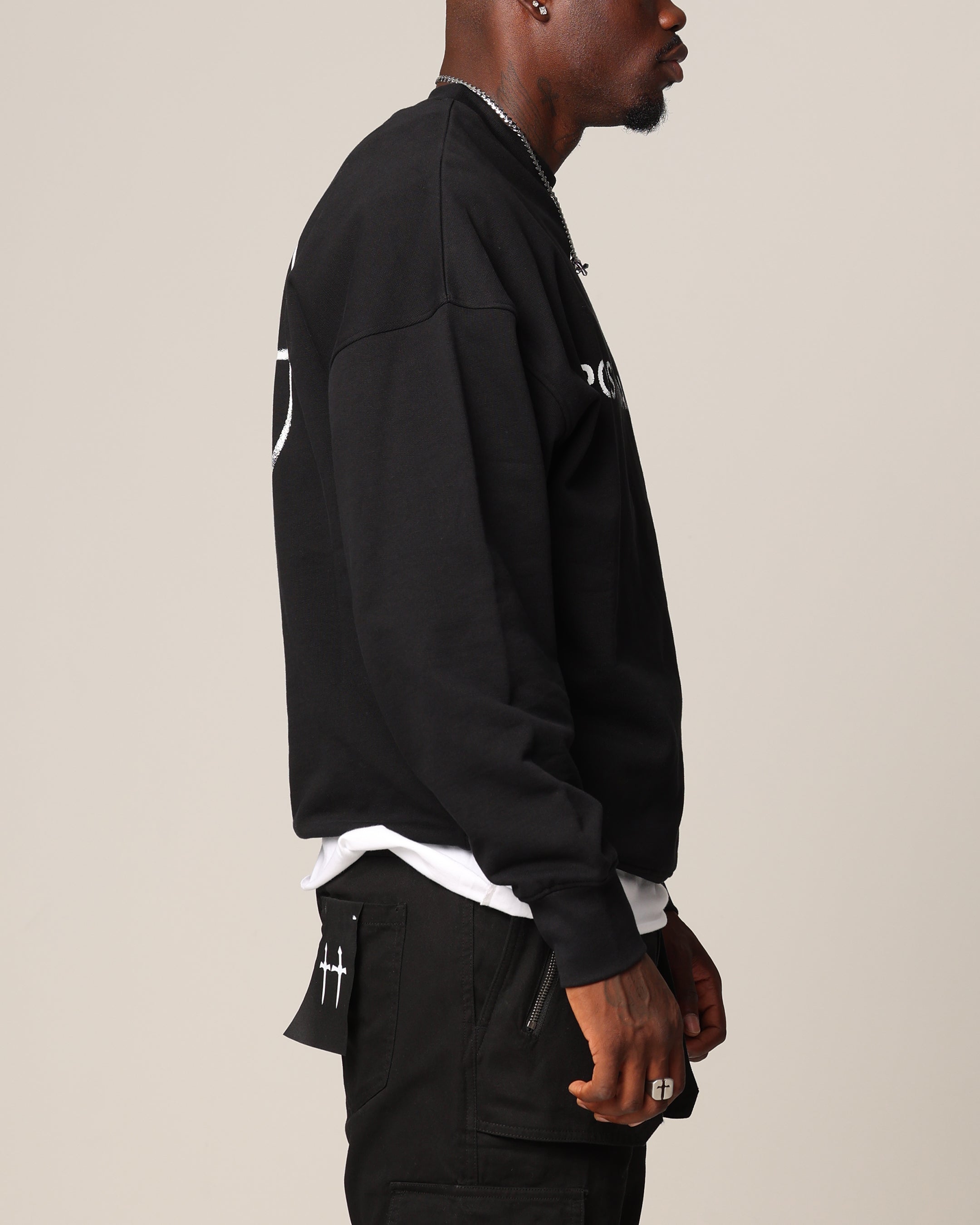 Saint Morta Post Humanous Crewneck Black、mySite、zt4zffjzw