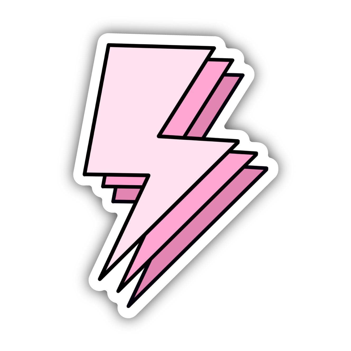  Pink Triple Lightning Bolt Aesthetic Sticker、mySite、elrpsem3k
