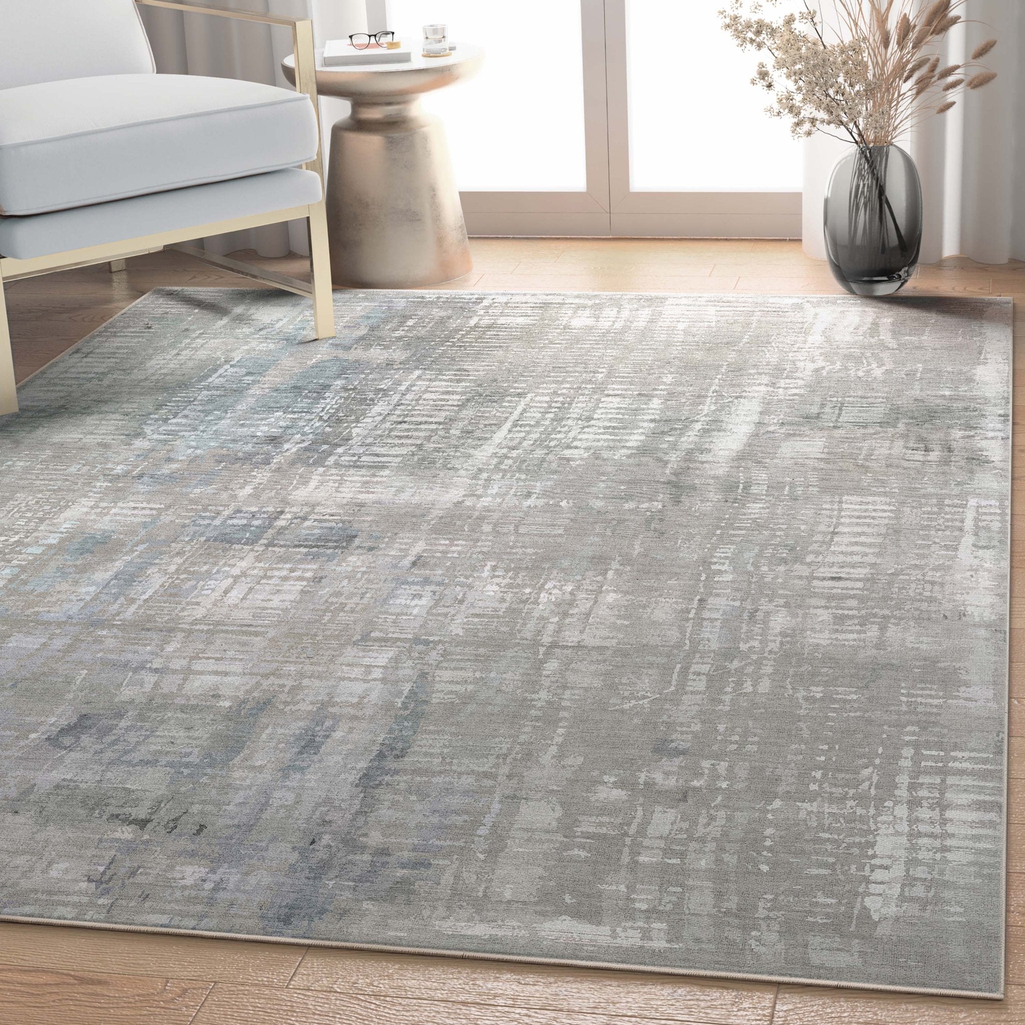 Bauhaus Abstract Geometric Lines Beige Blue Flatweave Rug、mySite、gigharbornorthrealestate