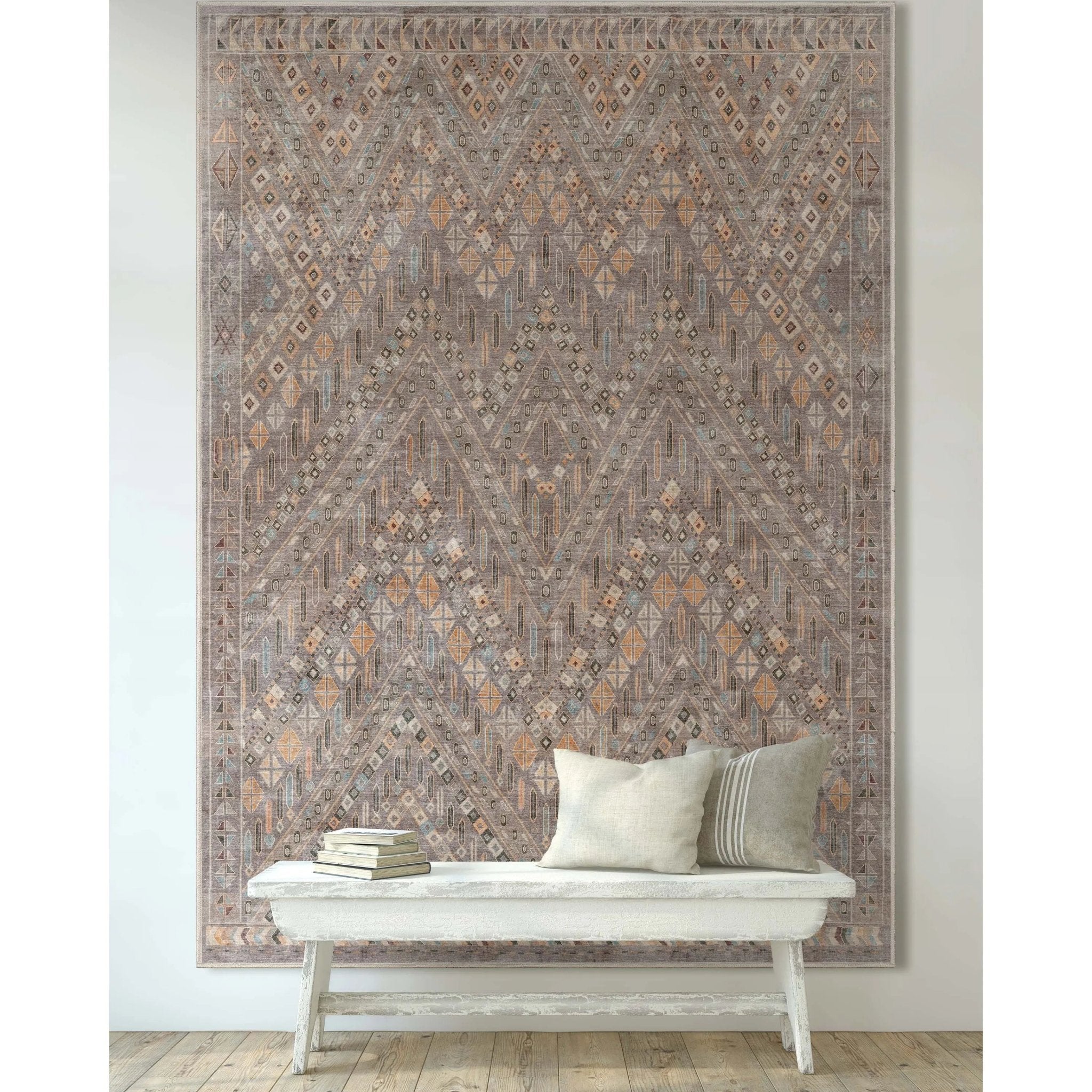 Anya Vintage Tribal Chevron Grey Flat-Weave Rug、mySite、gigharbornorthrealestate