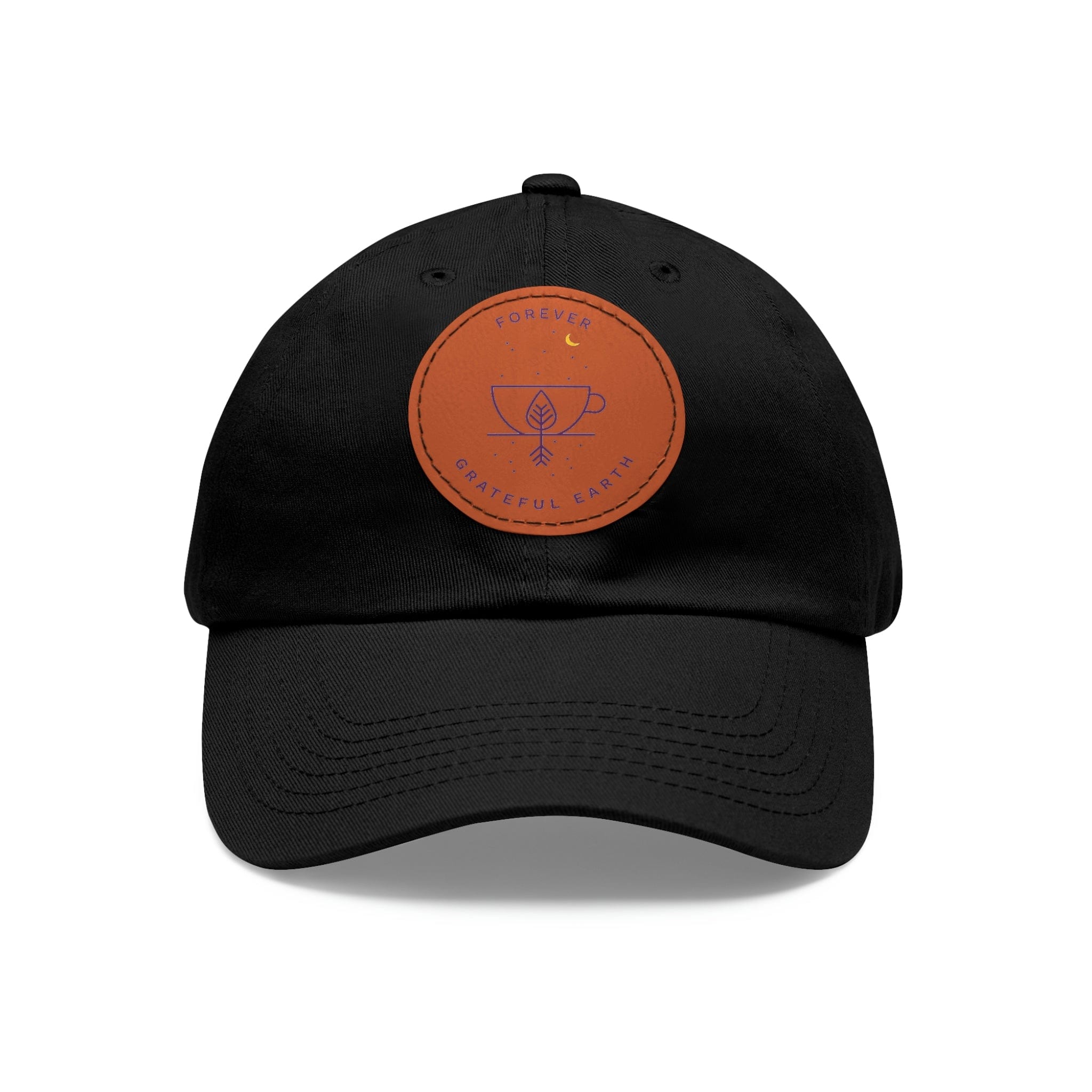 Dad Hat with Leather Patch (Round)、mySite、gigharbornorthrealestate