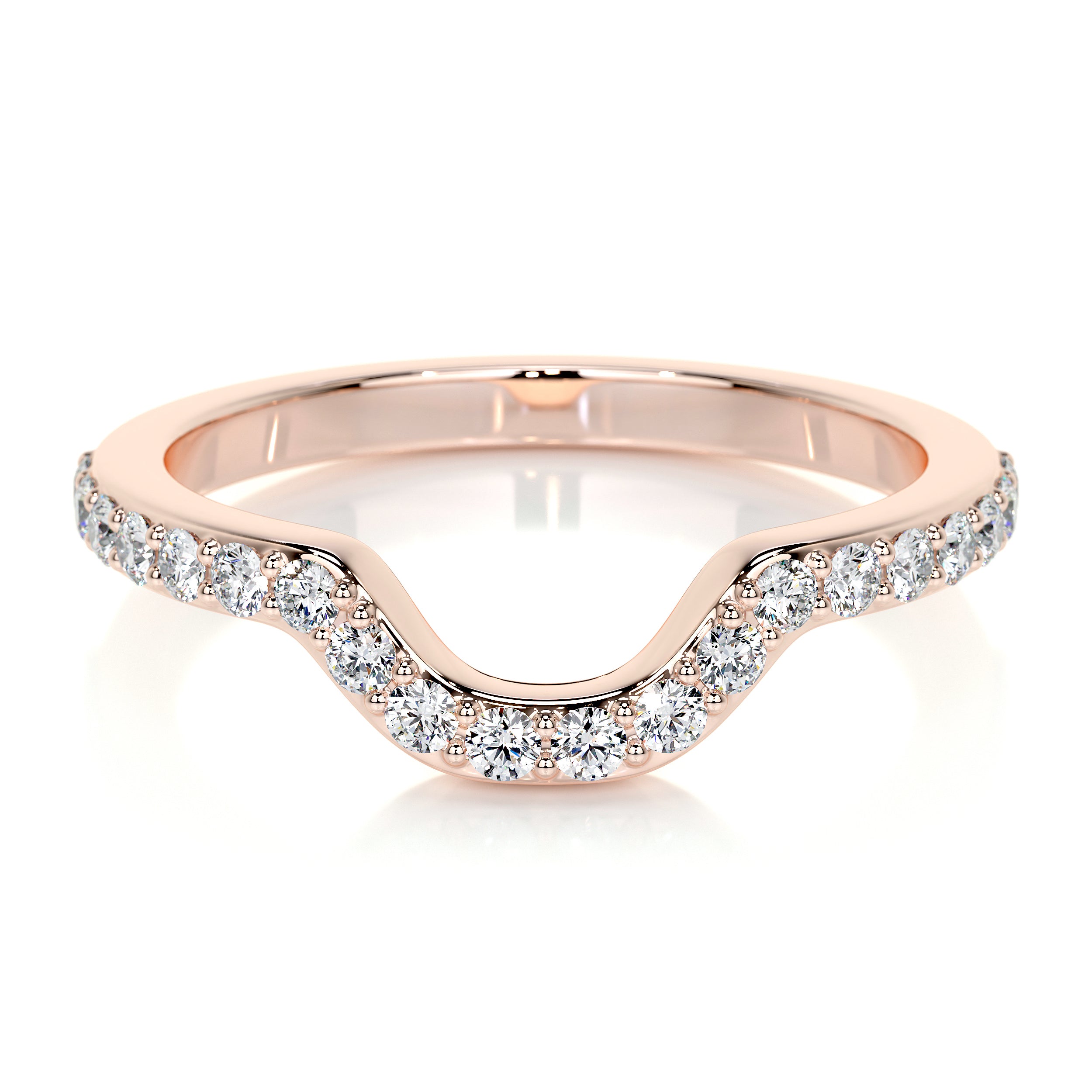 Nina Lab Grown Diamond Wedding Ring (0.2 Carat) -14K Rose Gold、mySite、hinf8tx79