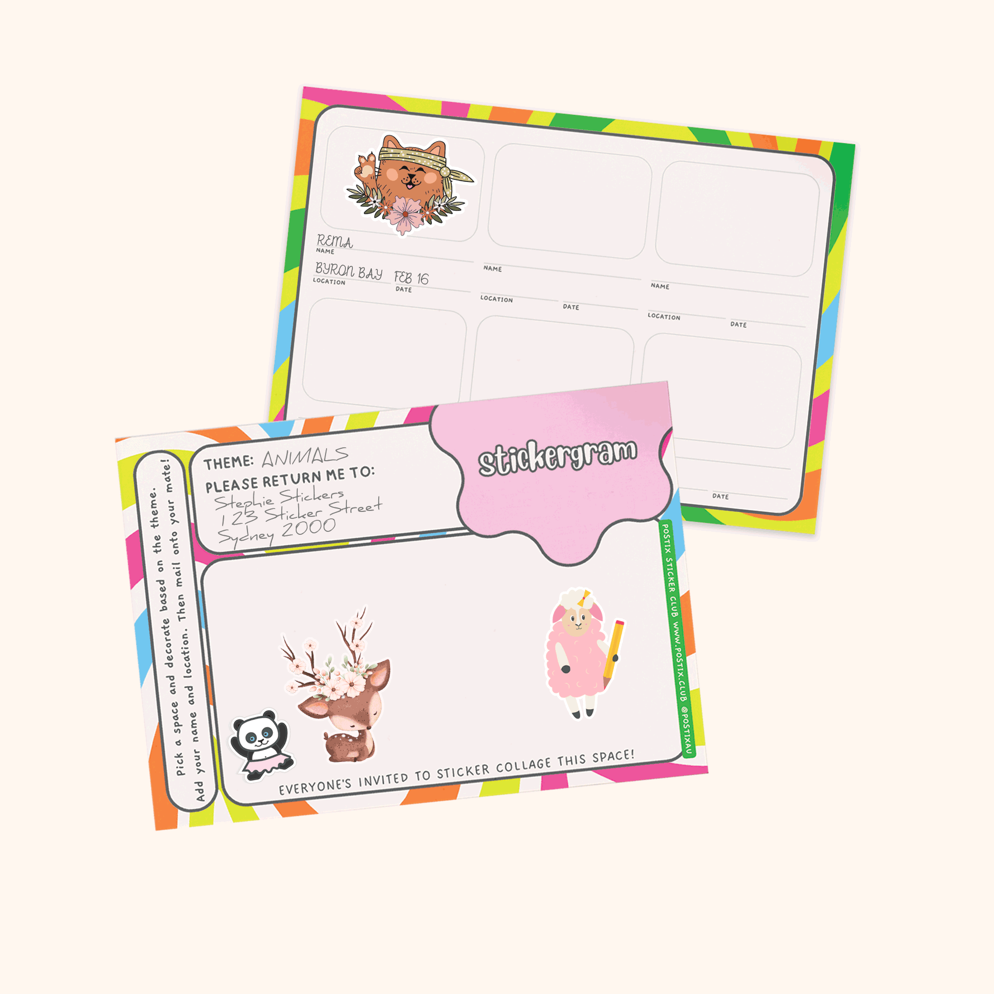  Traveling Stickergram Postcard 5 Pack、mySite、ghnorth