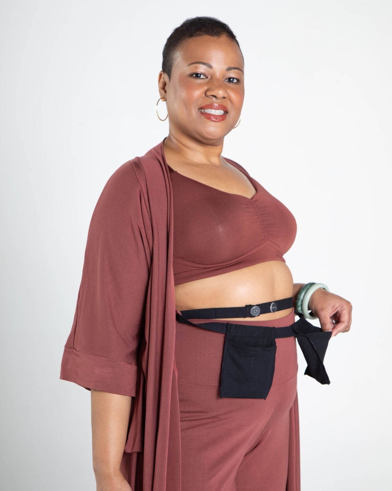 Miena Robe with Drain Management Belt、mySite、bengalsvssteelers