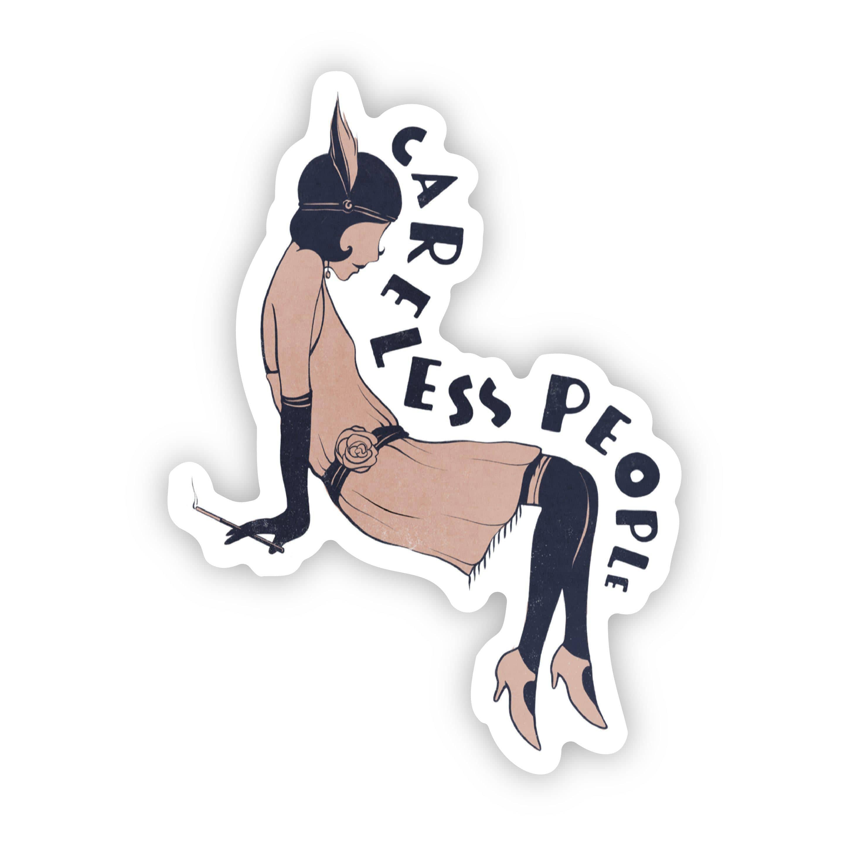  Careless People Great Gatsby Sticker、mySite、elrpsem3k