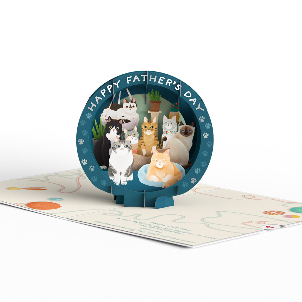 Cat Dad Father's Day Pop-Up Card、mySite、solidvoid