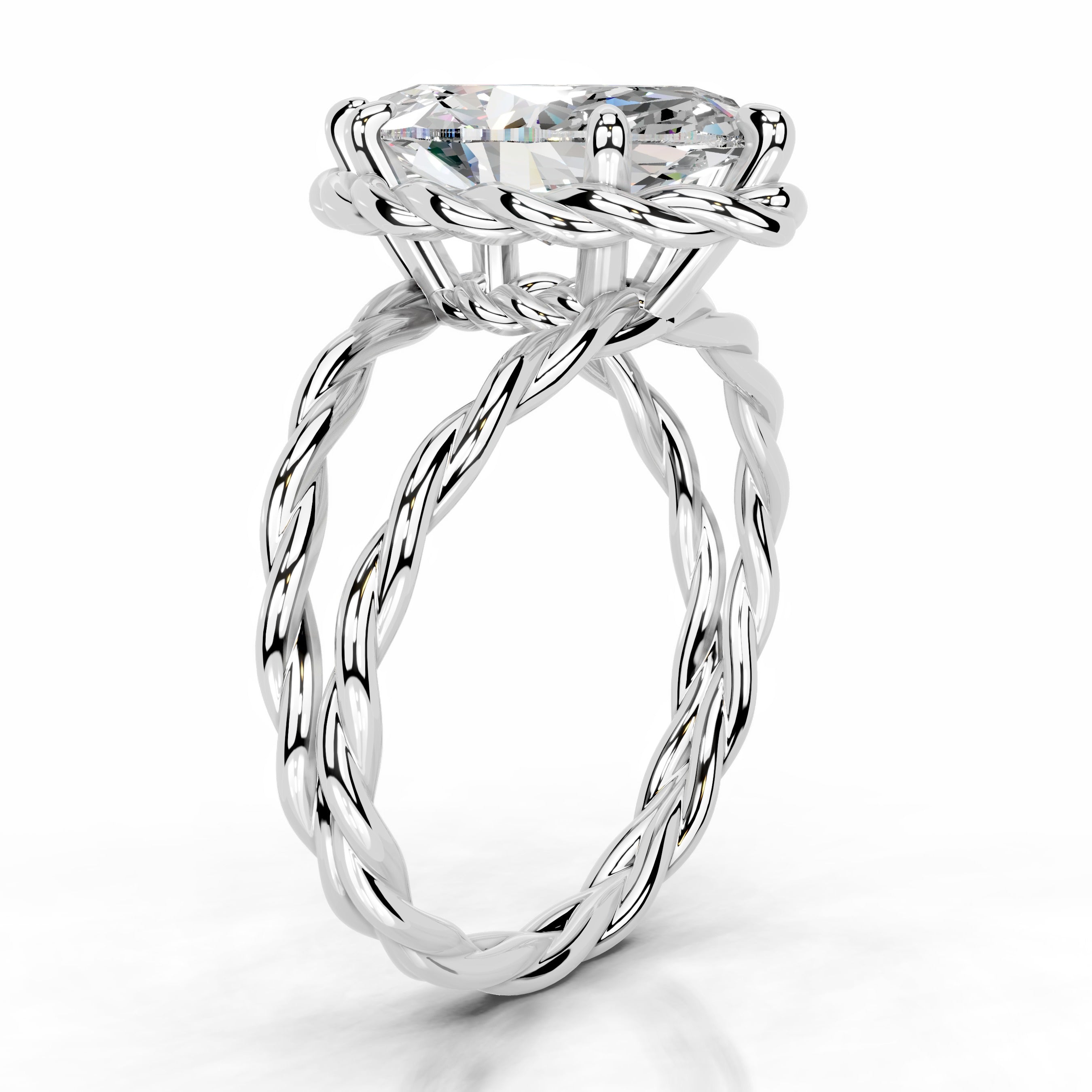 Yul Moissanite Ring - 18K White Gold、mySite、hinf8tx79