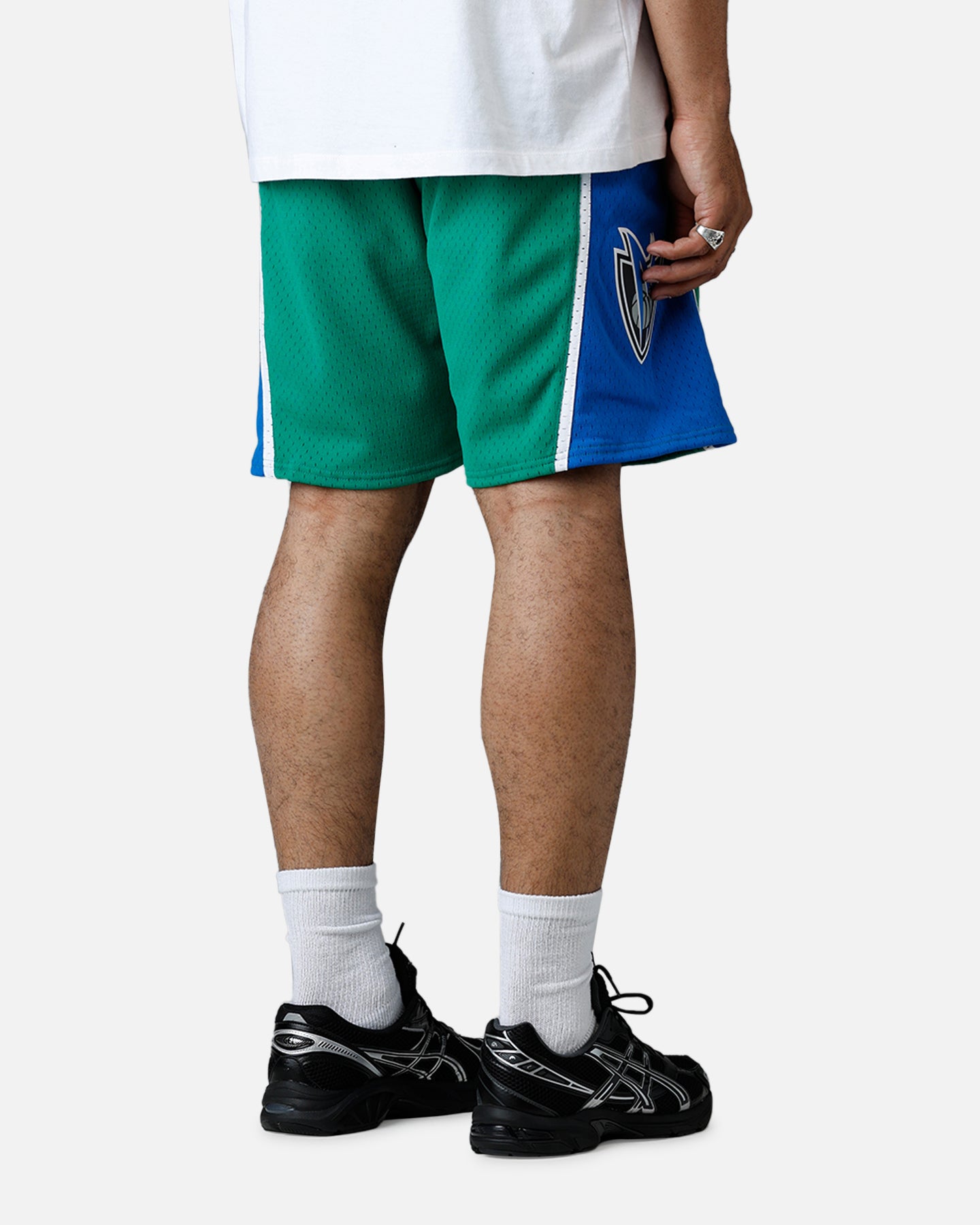 Mitchell & Ness Dallas Mavericks 2004 Swingman Shorts Green/Blue、mySite、zt4zffjzw